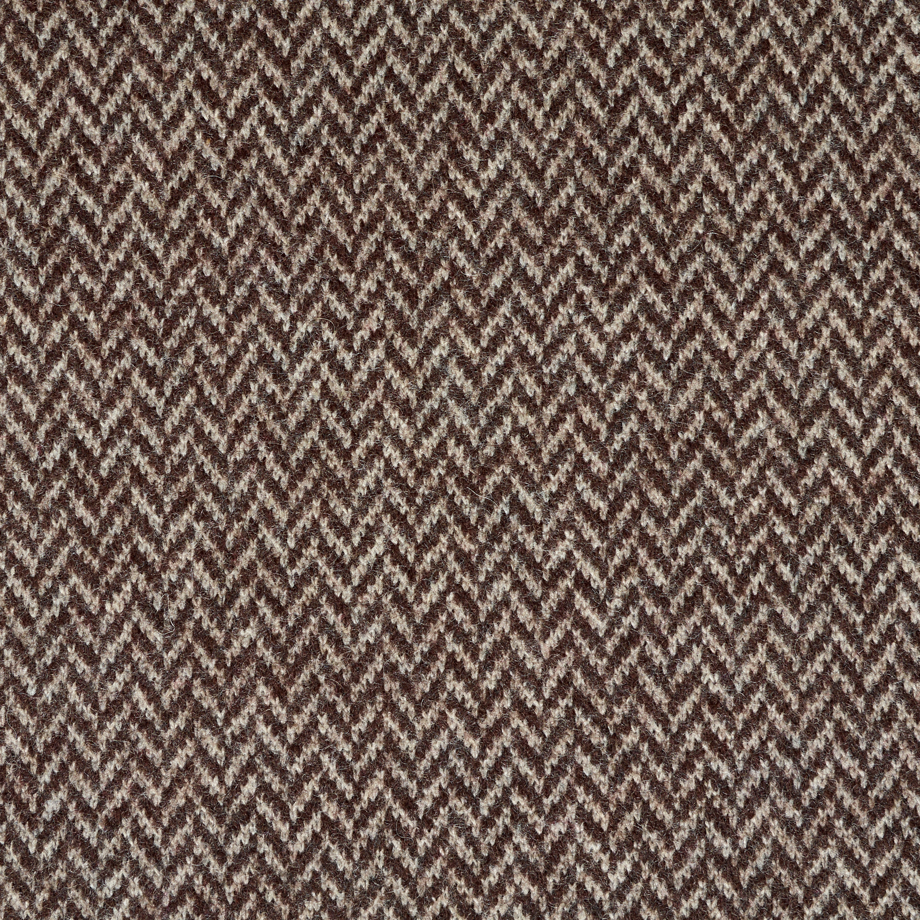 JERSEY, WOOL, HERRINGBONE, COCOA&SILVER CLOUD (F000048087) - Texture
