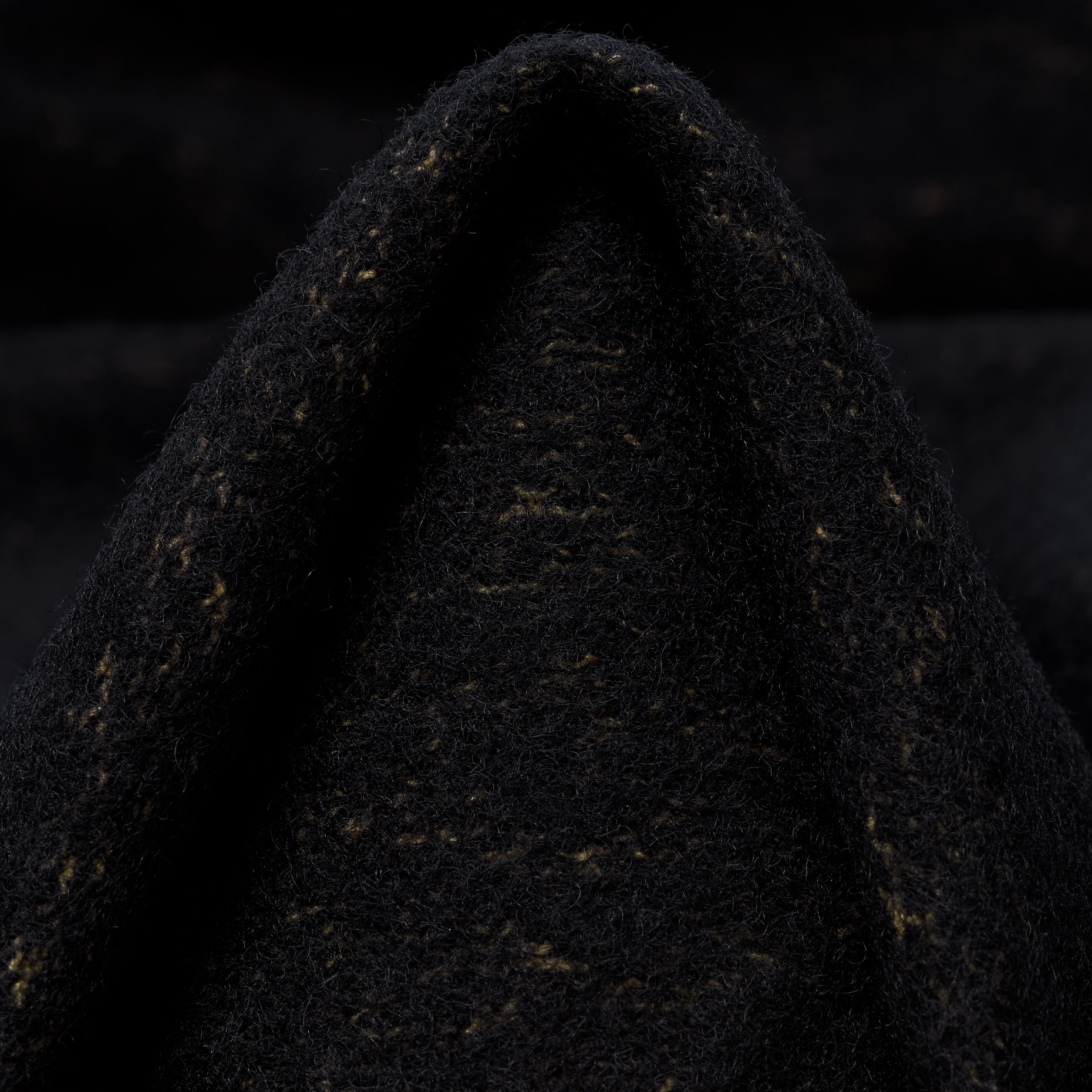 JERSEY, DOUBLE, WOOL COTTON, CROISSANT&BLACK (F000014323)