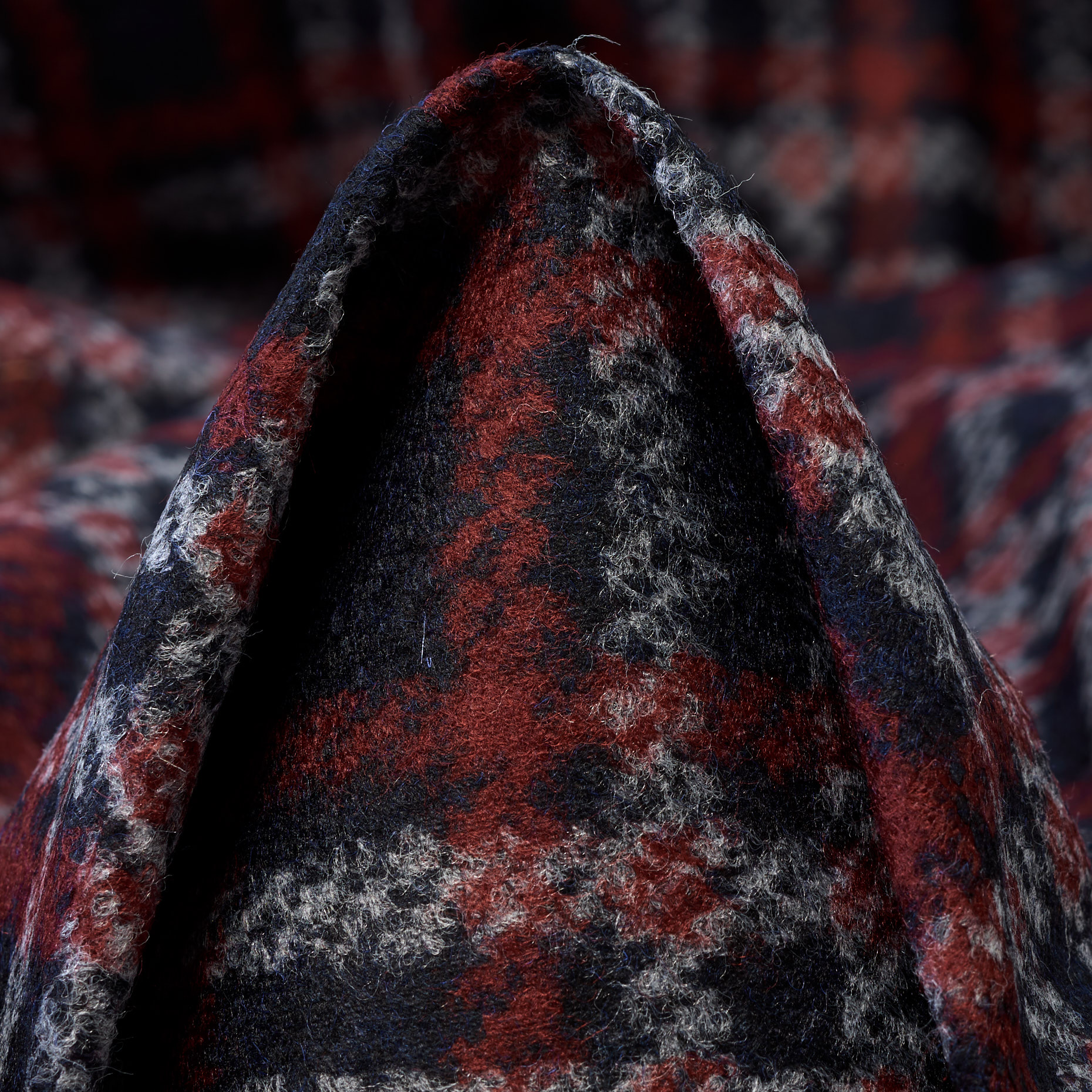 JERSEY, WOOL BLEND, BRUSHED, SAVVY RED&PARISIAN NIGHT (F000045181)