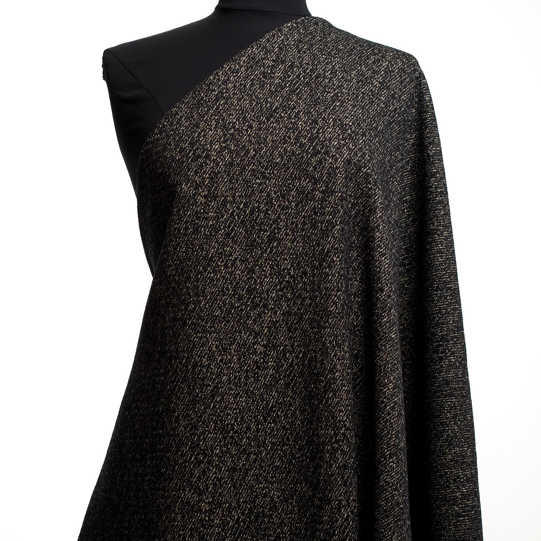 JACQUARD, COTTON, SHIMMERING, ANTHRACITE&RICH GOLD (P000003520) - Mannequin