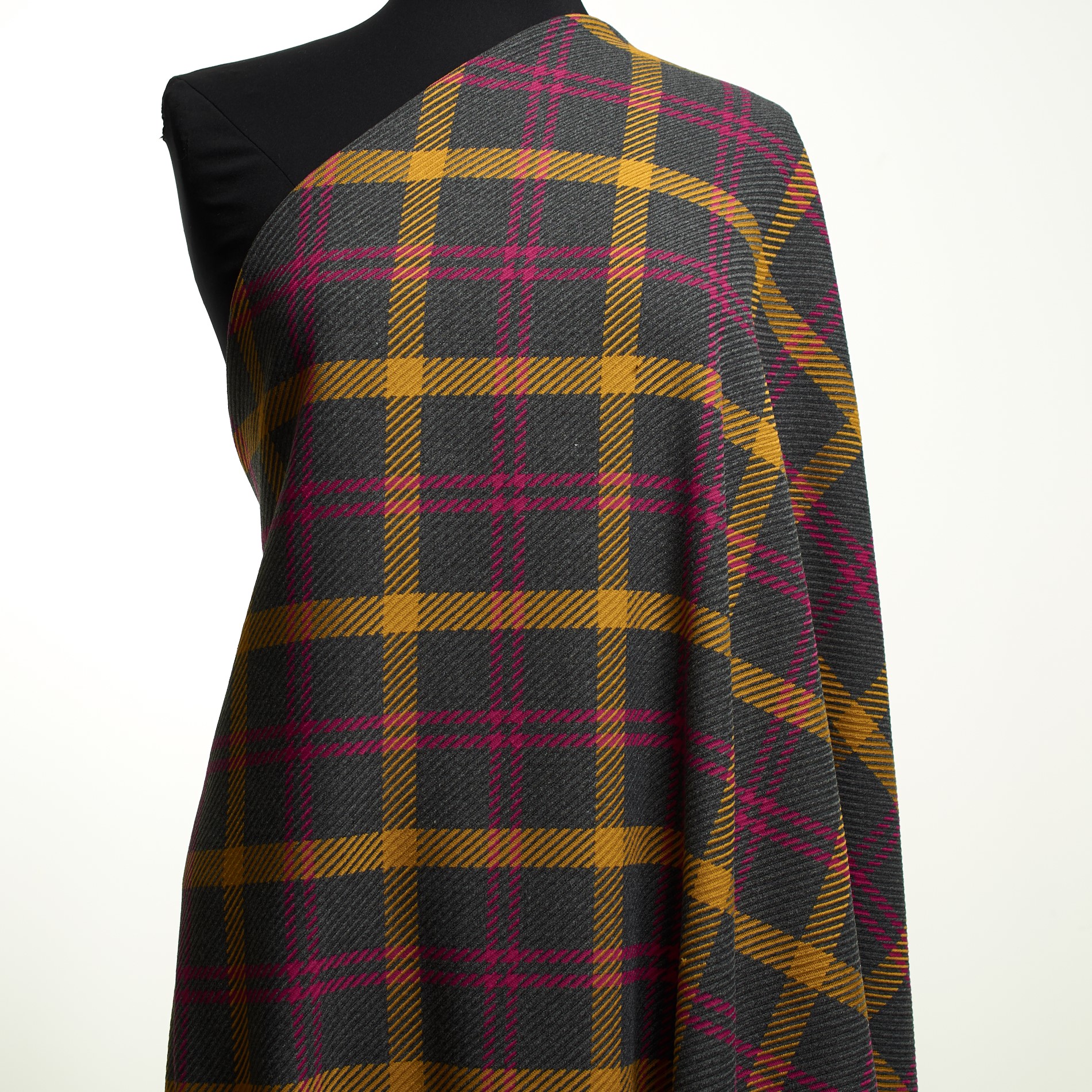 Mélange de Viscose, Cadre , Elástique, Steel Gray (F000033543) - Mannequin