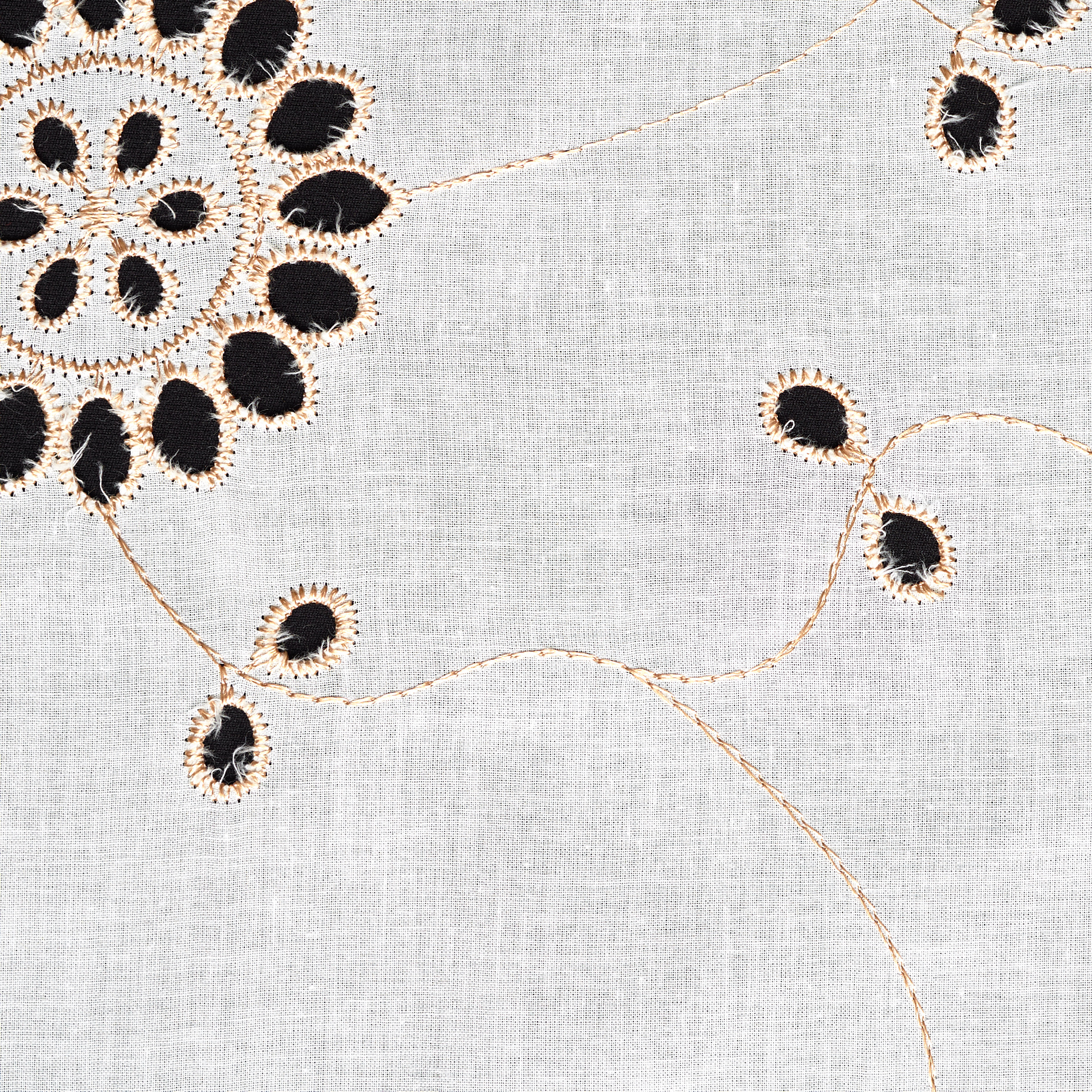 BATISTE, COTTON, EMBROIDERED, LUCENT WHITE&PALE GOLD (F000048752) - Texture