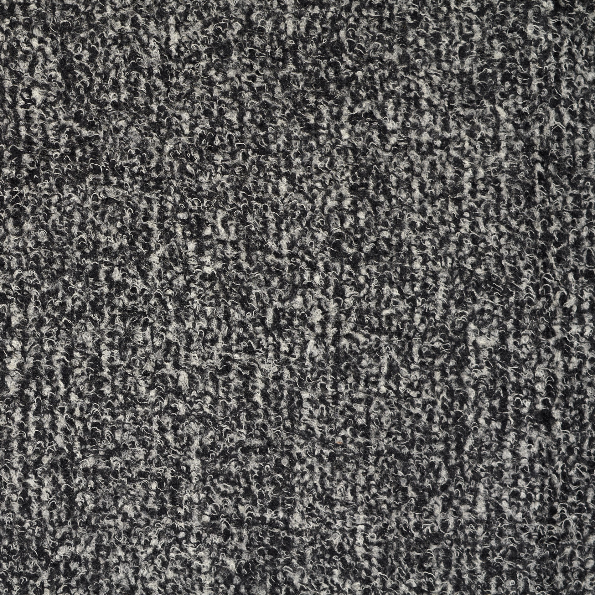 Bouclé, Wełna, Melange, Graphite&Black (F000031756) - Tkana