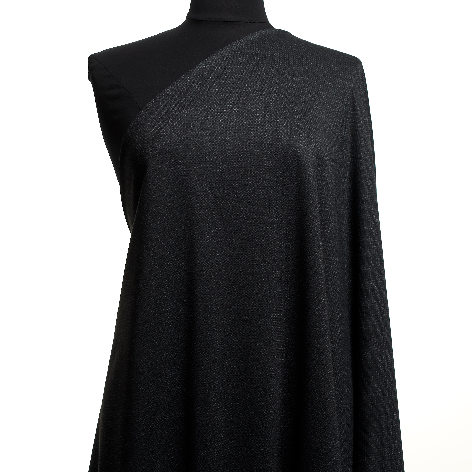 JERSEY, VISCOSE BLEND, MICRO DESIGN, ANTHRACITE (F000047413) - Mannequin