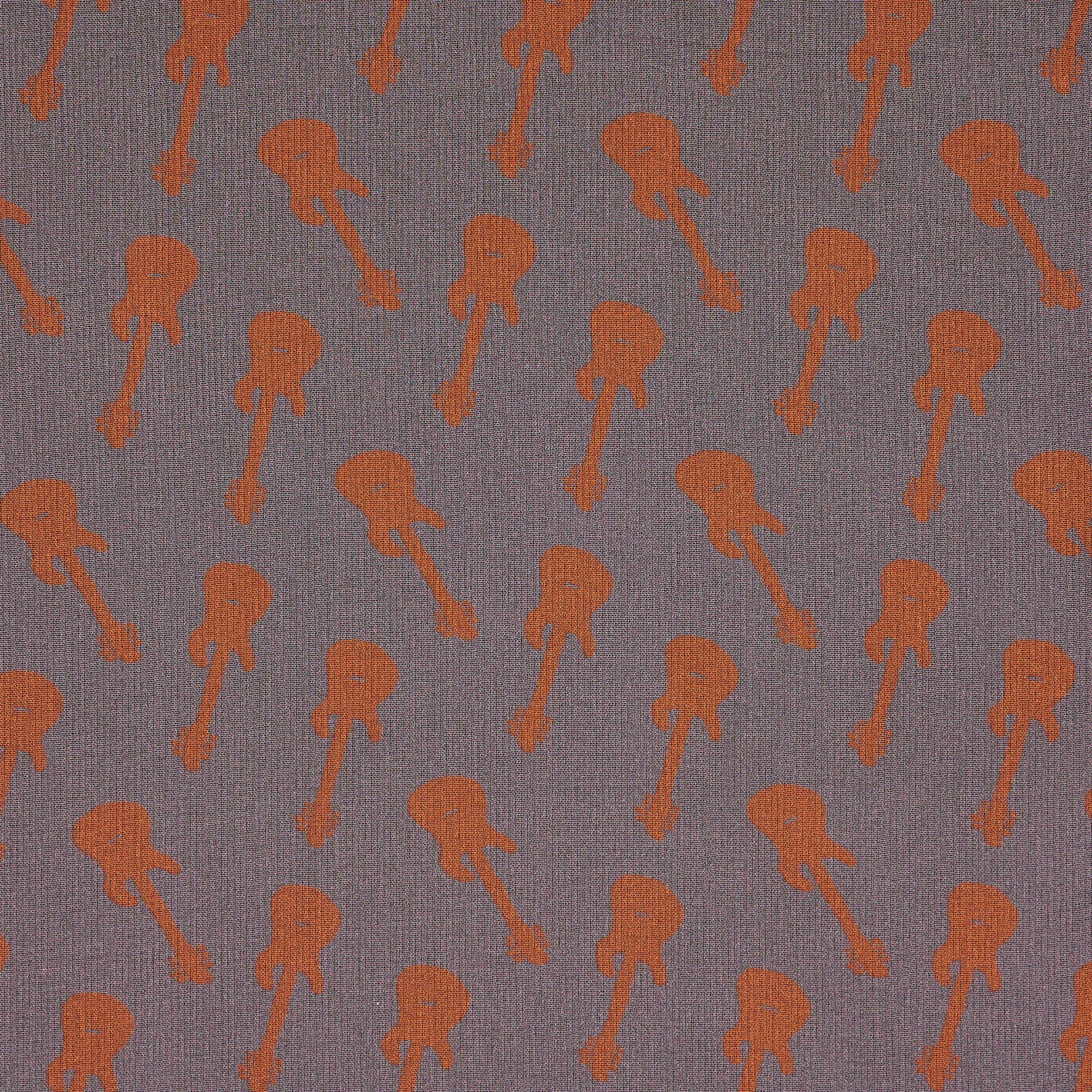 Chifón, Seda, Lavender Fog&Papaya (F000043651) - Tejido