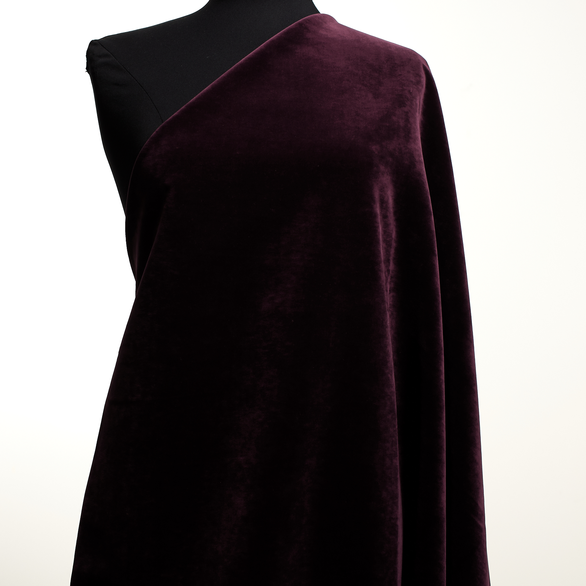 VELVET, COTTON, DARK PLUM (C0002310) - Mannequin