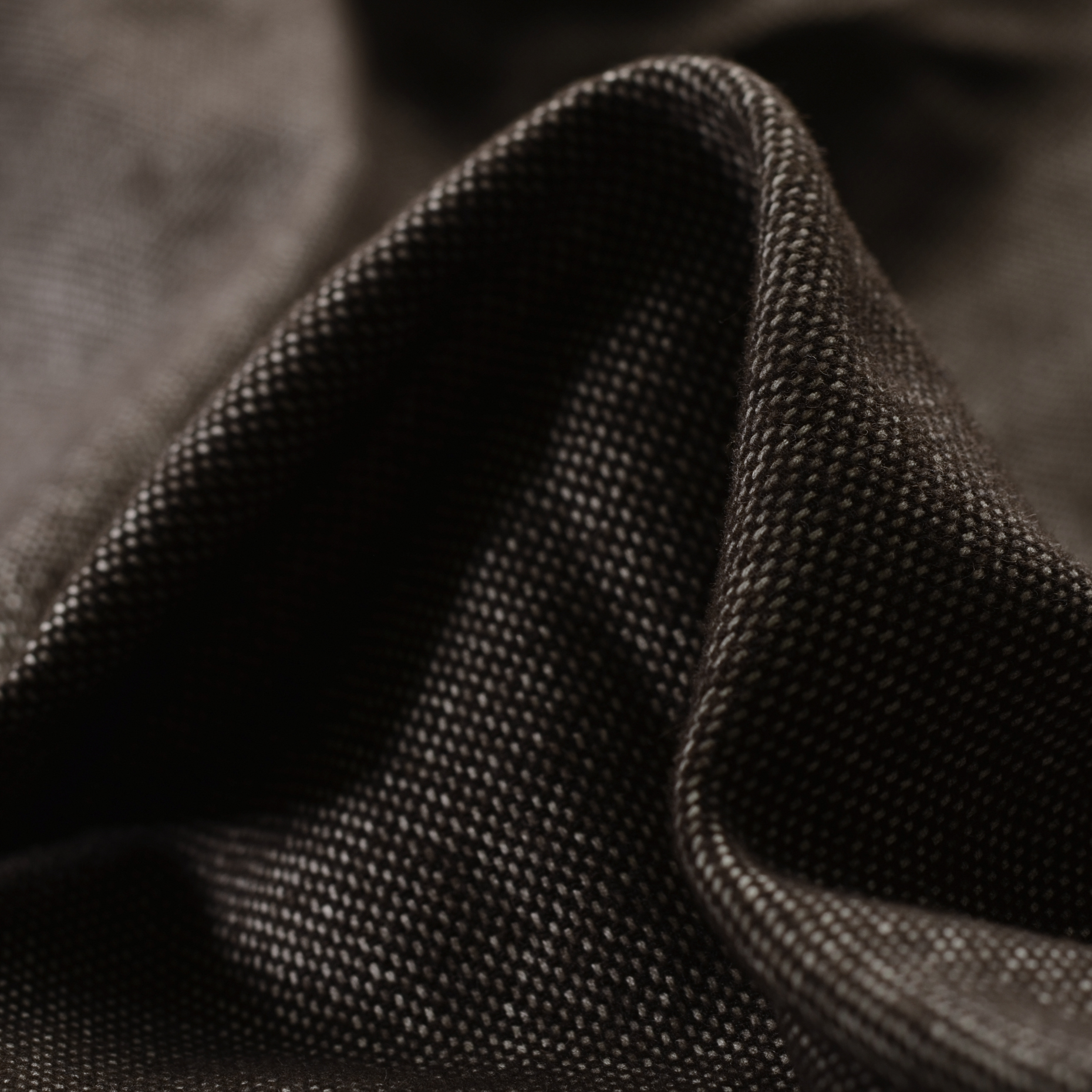 TWEED, WOOL COTTON, MELANGE, BLACK COFFEE (F000013554)