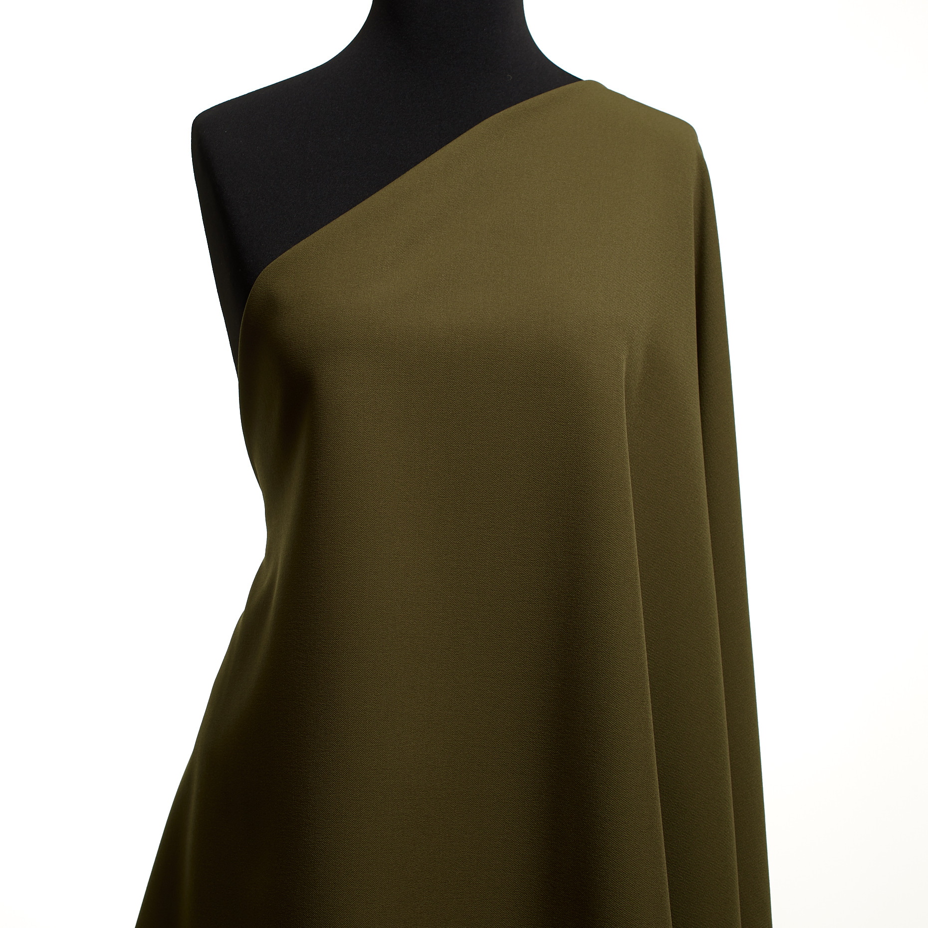 TWILL, VISCOSE BLEND, ELASTIC, MARTINI OLIVE (F000048944) - Mannequin