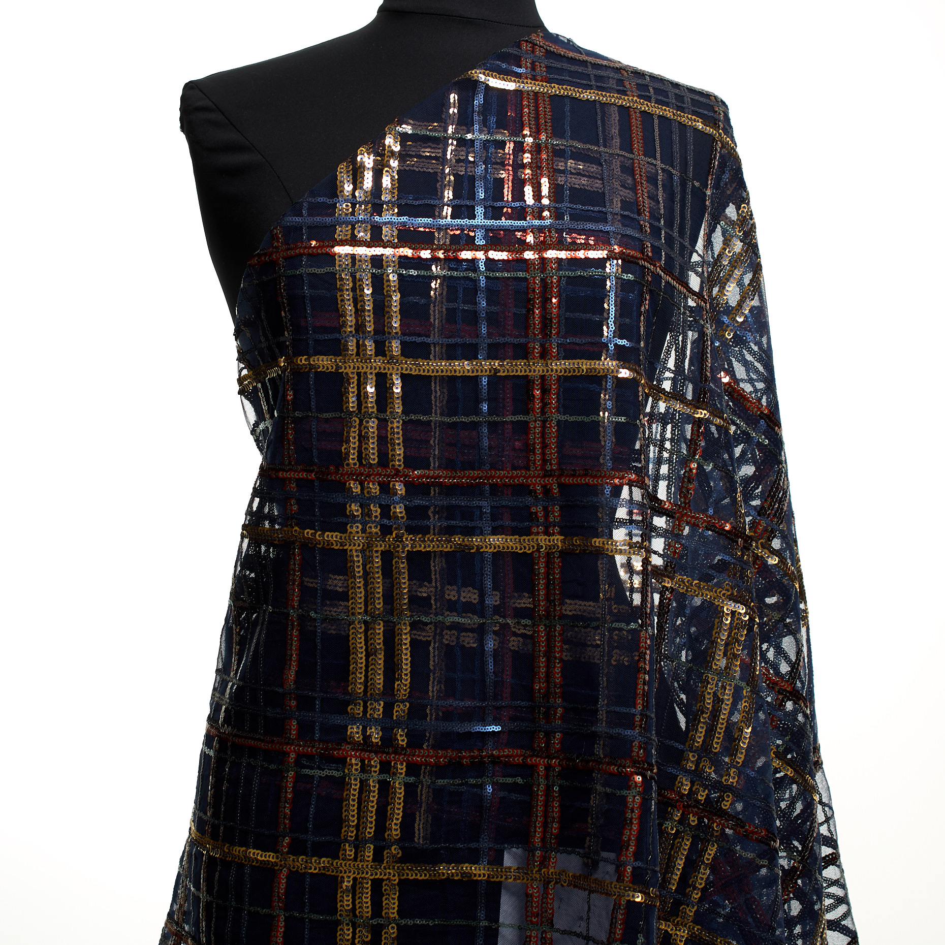 TULLE, SEQUIN, EMBROIDERED, VULCAN&RED GOLD (F000047215) - Mannequin