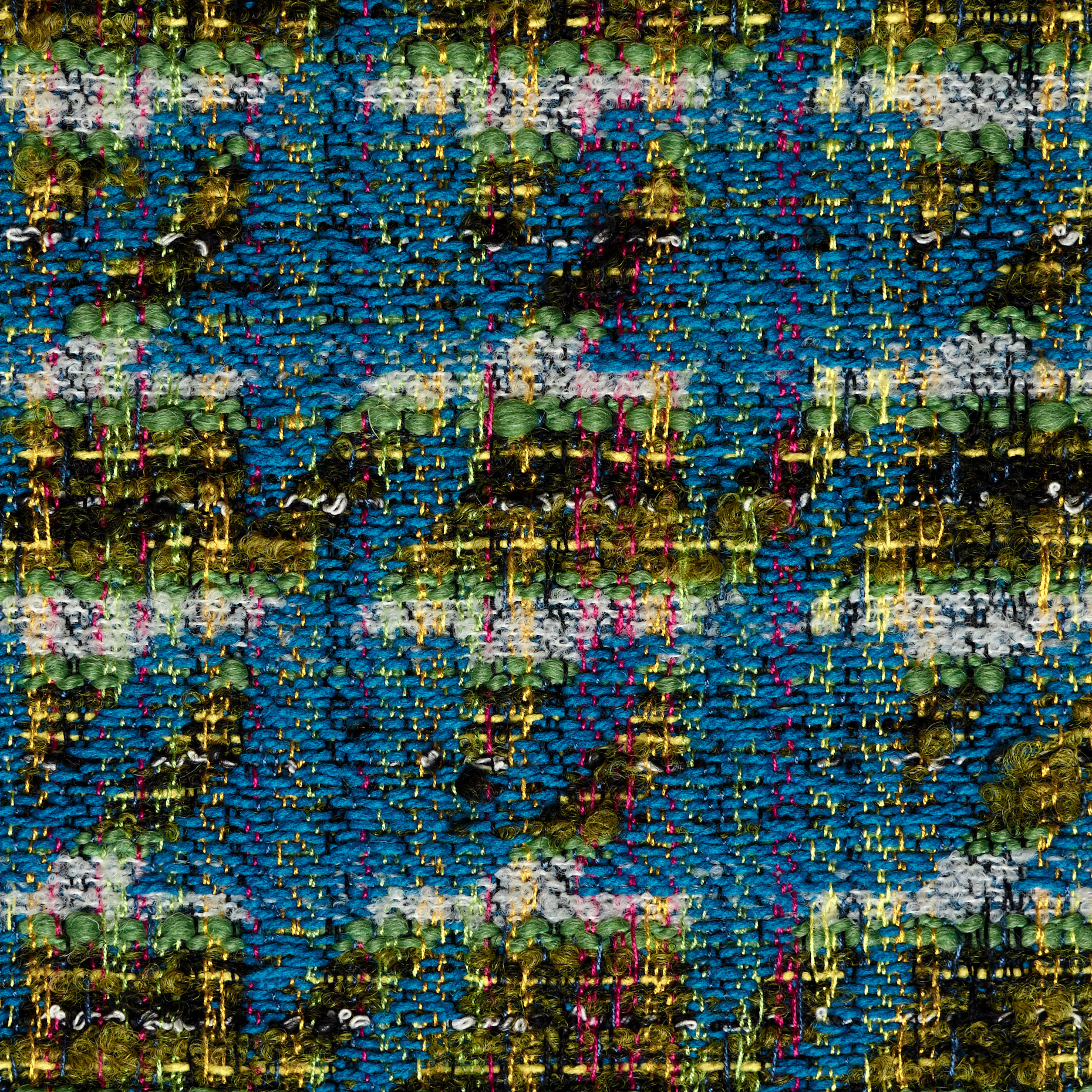 Bouclé, Chanel, Mediterranean Blue&Dried Herb (P000002890) - Trama