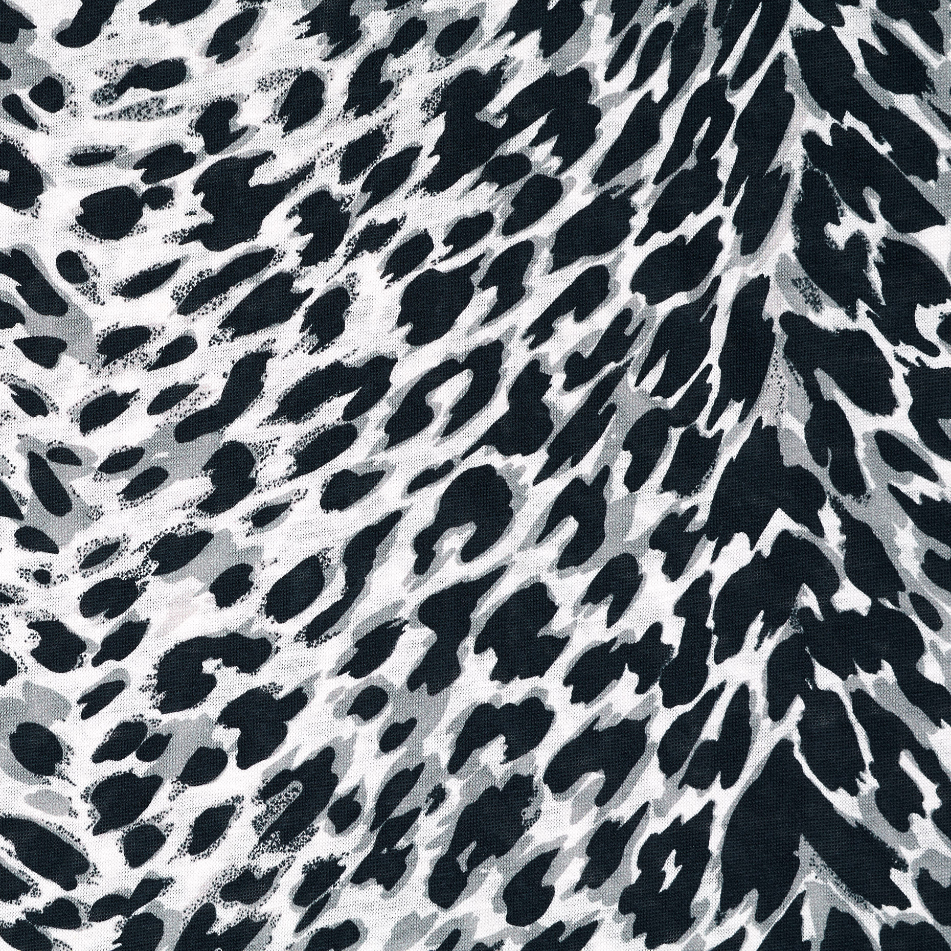 JERSEY, COTTON, ANIMAL, BLACK&BRILLIANT WHITE (F000038679) - Texture