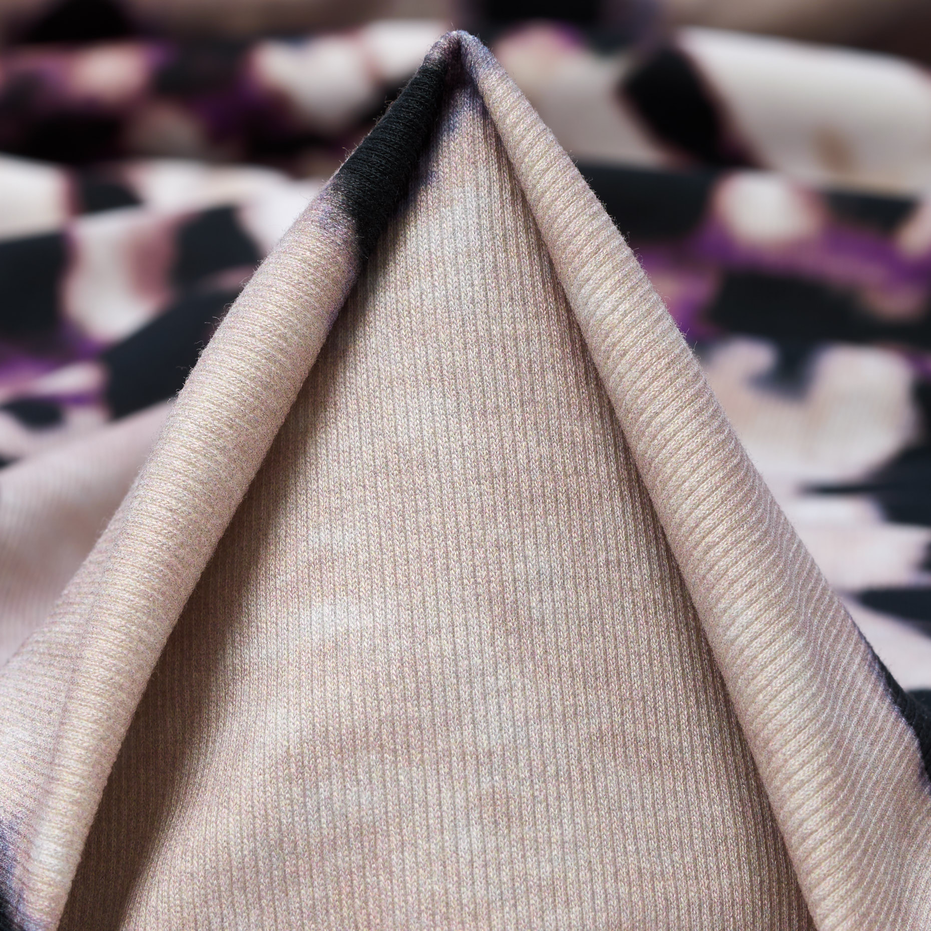 Jersey Acanalado, Algodón, Estampado, Vulcan&Brown Rice (F000047081)