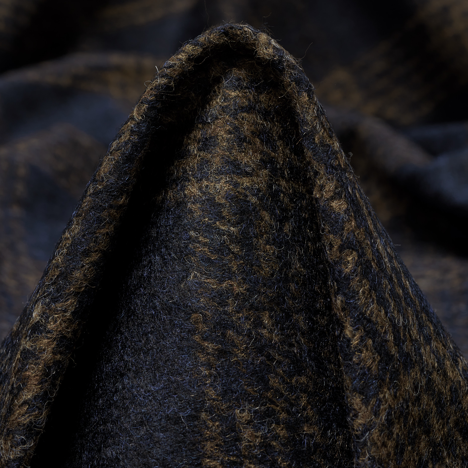 Jersey, Lana Mix, Cuadro, Jet Black&Affogat (F000048024)