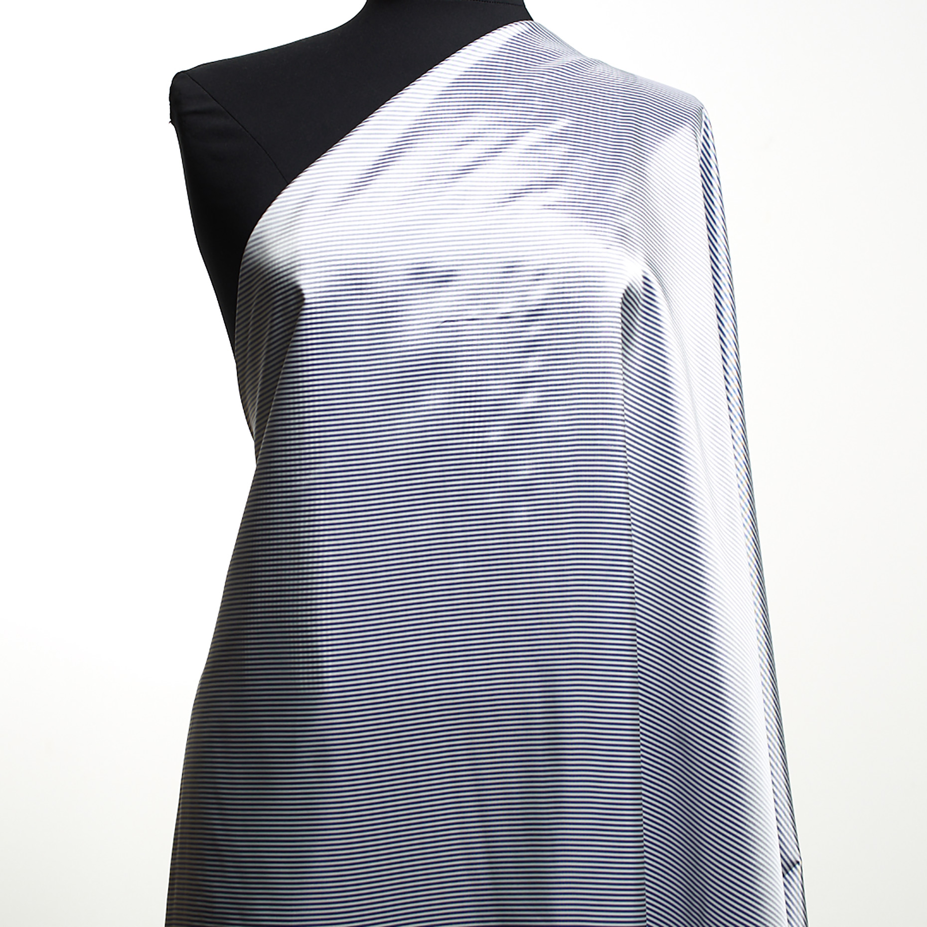 Viskose, Futter, Streifen, Blue (F000035722) - Schaufensterpuppe