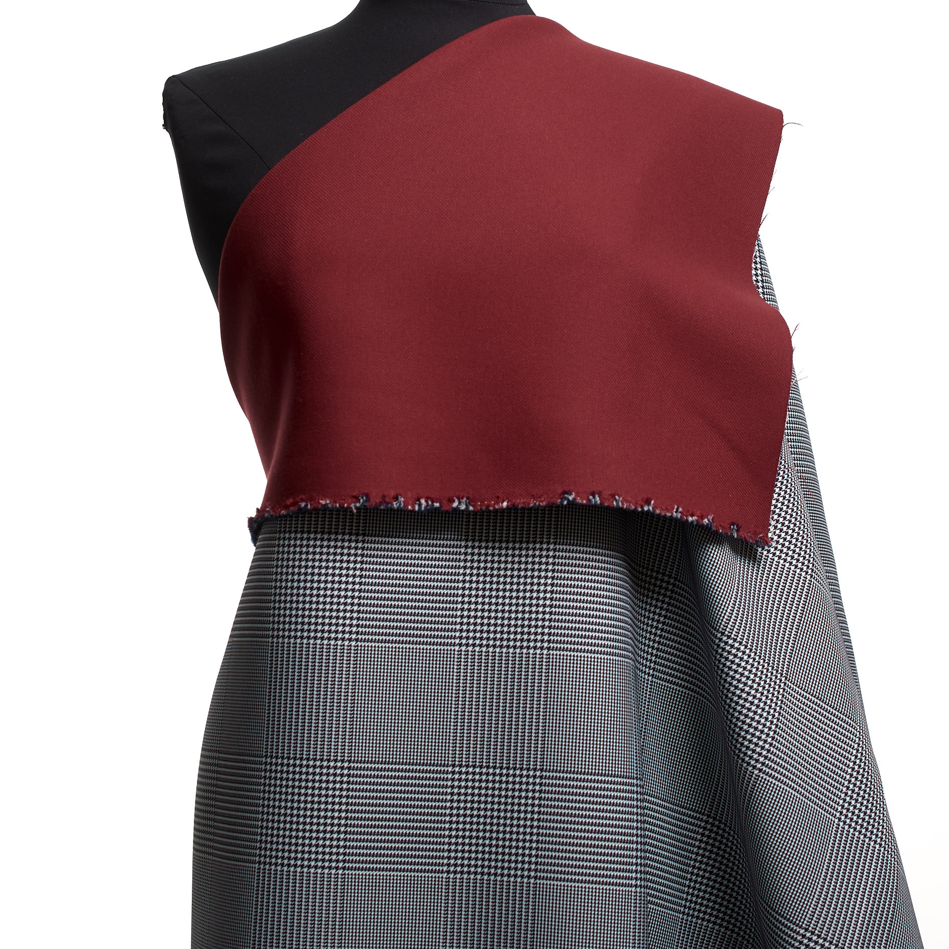 Doble, Algodón Mix, Cuadro, Antique White&Raven Black (F000038358) - Maniquí