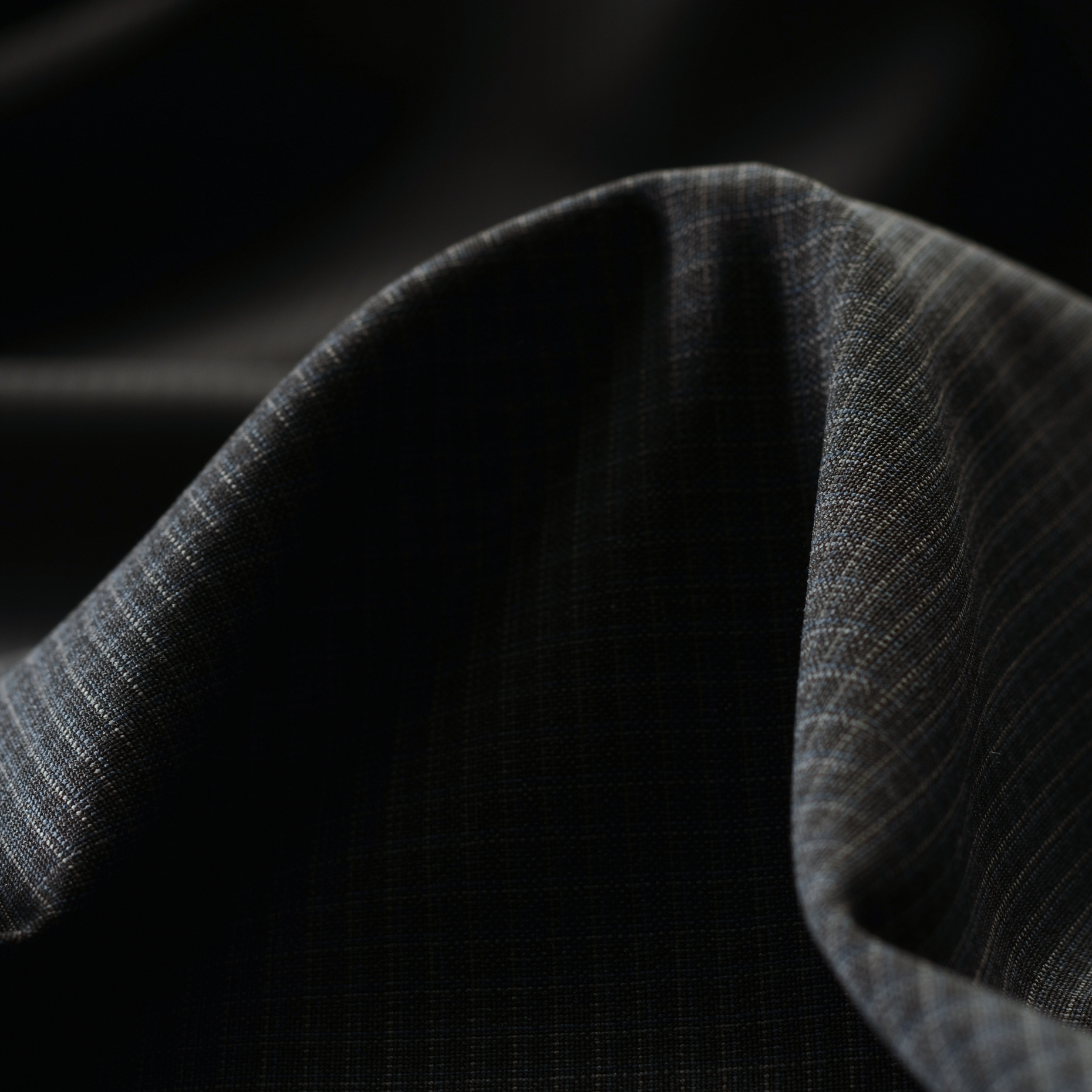 COOL WOOL, CHECK, BLUE GRAPHITE (F000012586)