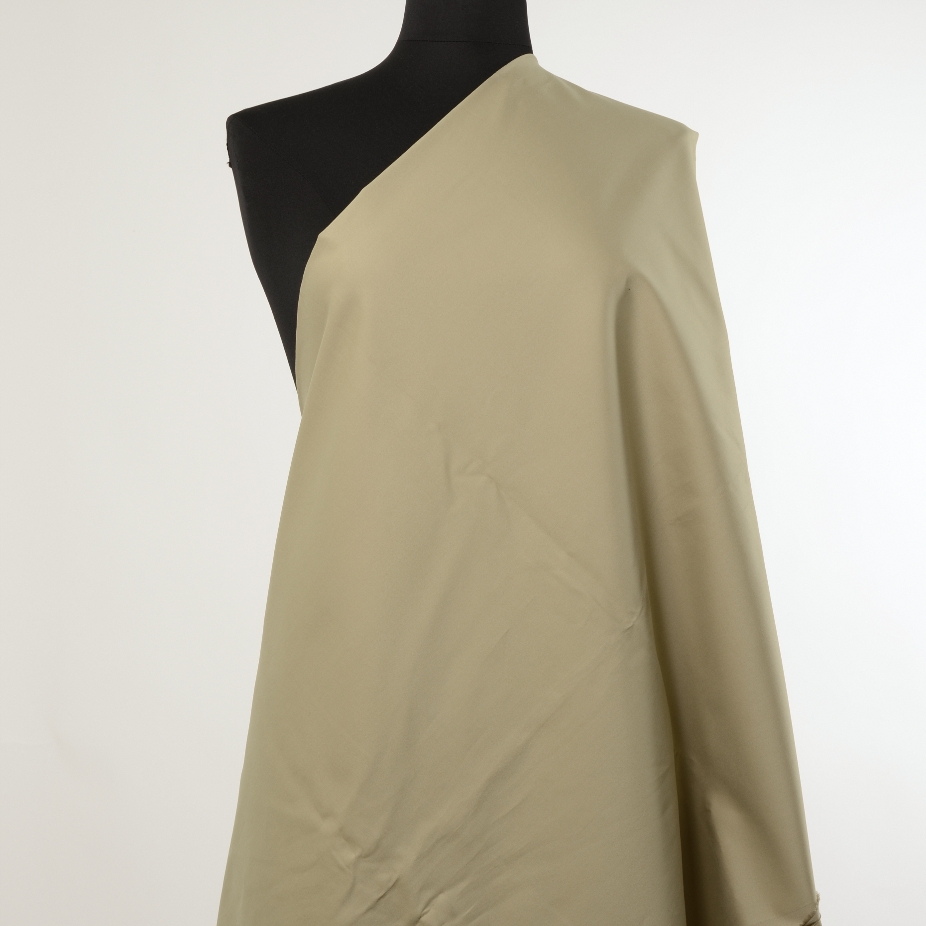 TWILL, COTTON ELASTIC, BRUSHED, BROWN RICE (F000015955) - Mannequin