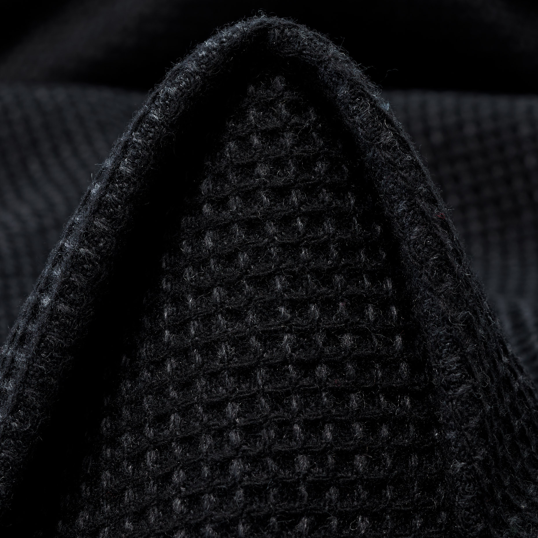 PIQUÉ, VIRGIN WOOL, MICRO STRUCTURE, ANTHRACITE&RAVEN BLACK (F000044571)