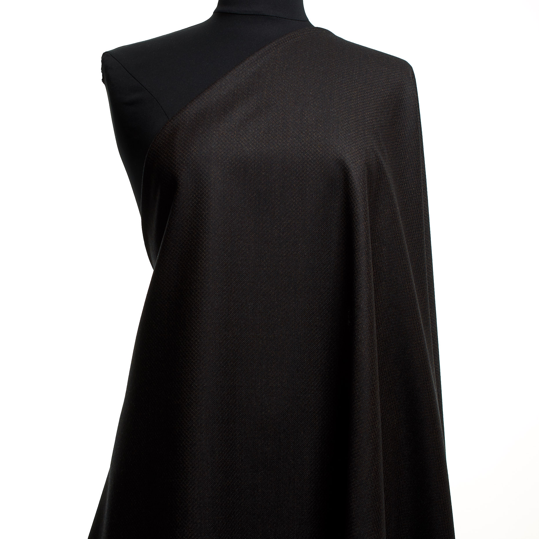 COOL WOOL, VIRGIN WOOL, MICRO DESIGN, BLACK OLIVE (F000045009) - Mannequin