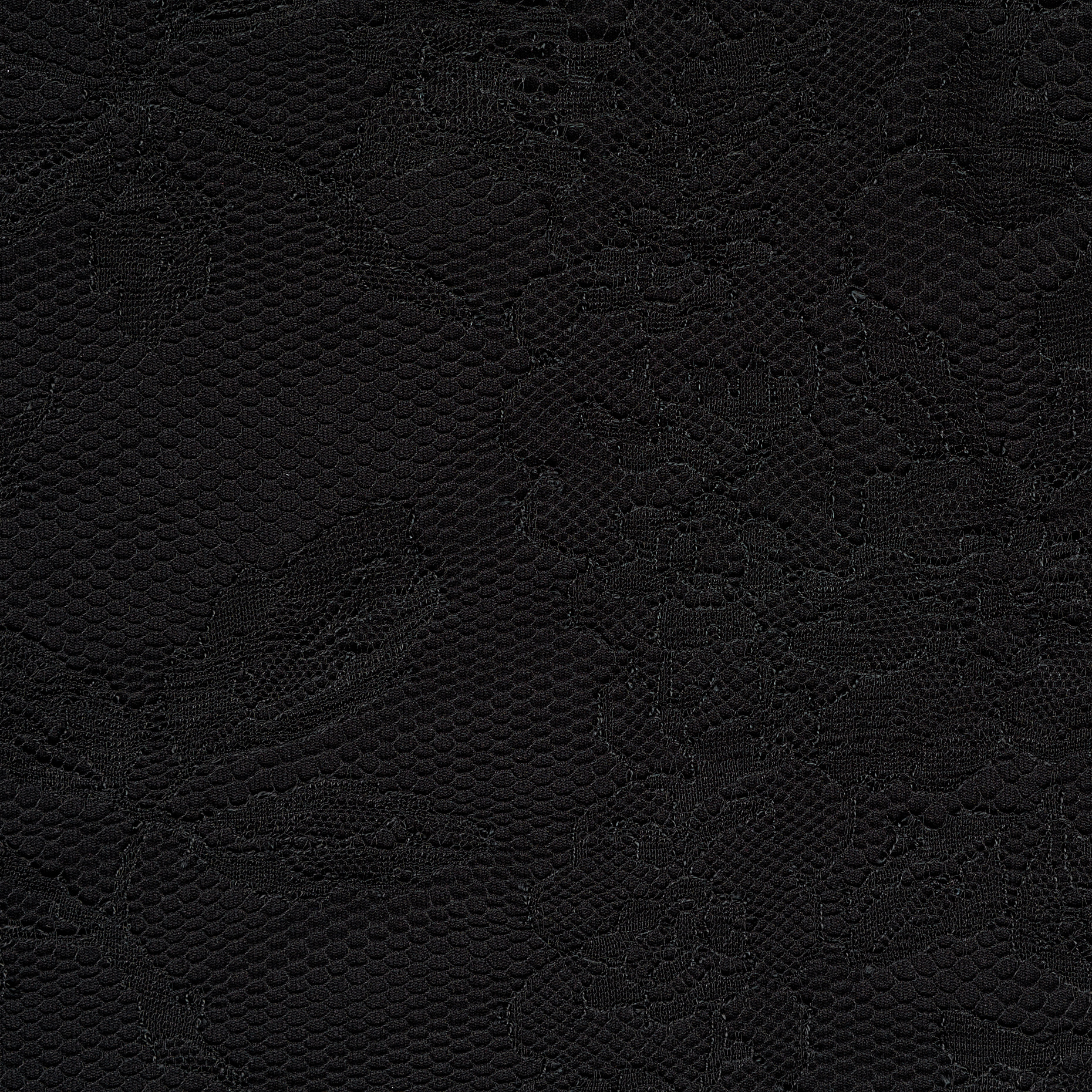 Кружево, Вискоза Смесовая, Jet Black (F000048711) - Ткань