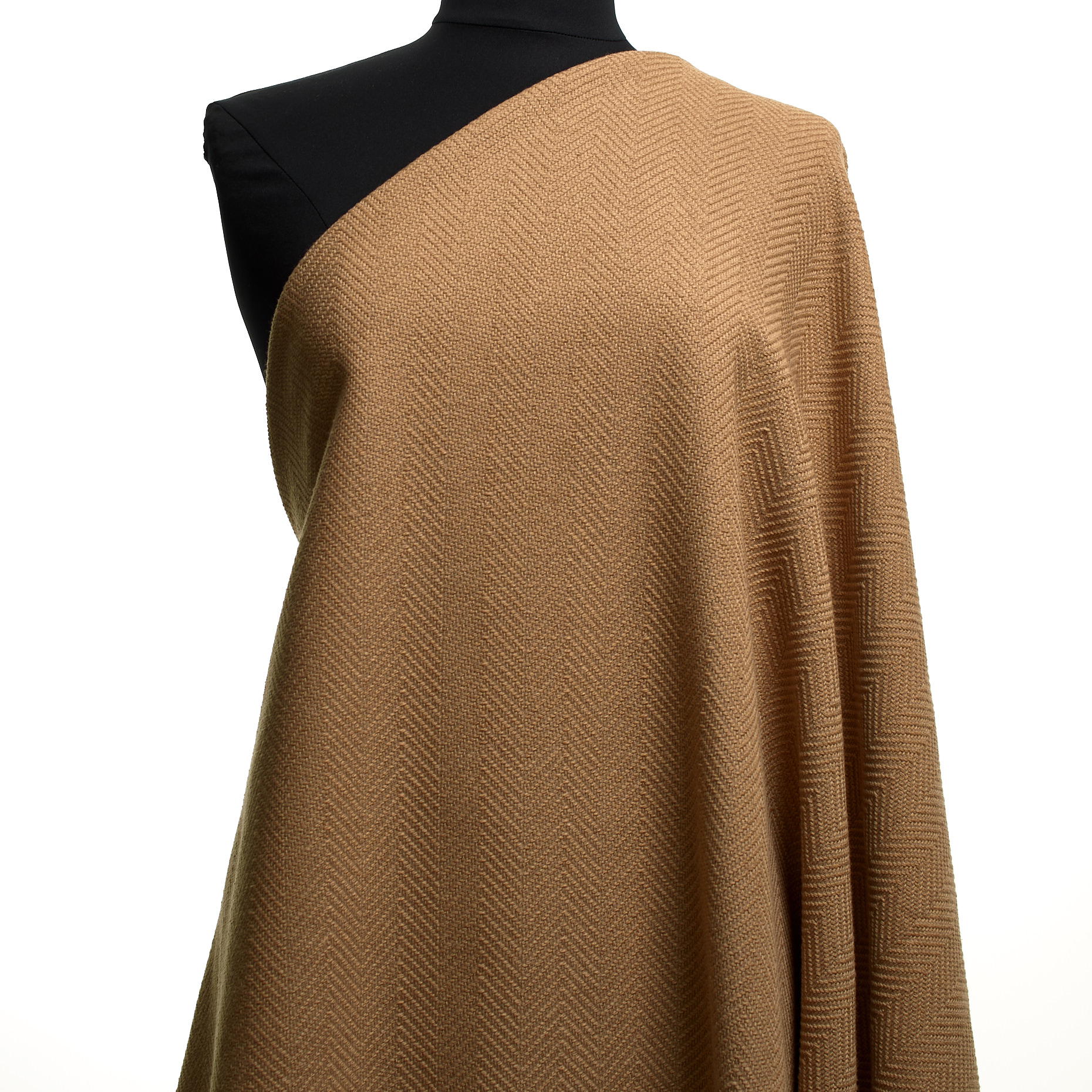 HERRINGBONE, WOOL, COTTON BLEND, IRISH CREAM (F000047853) - Mannequin