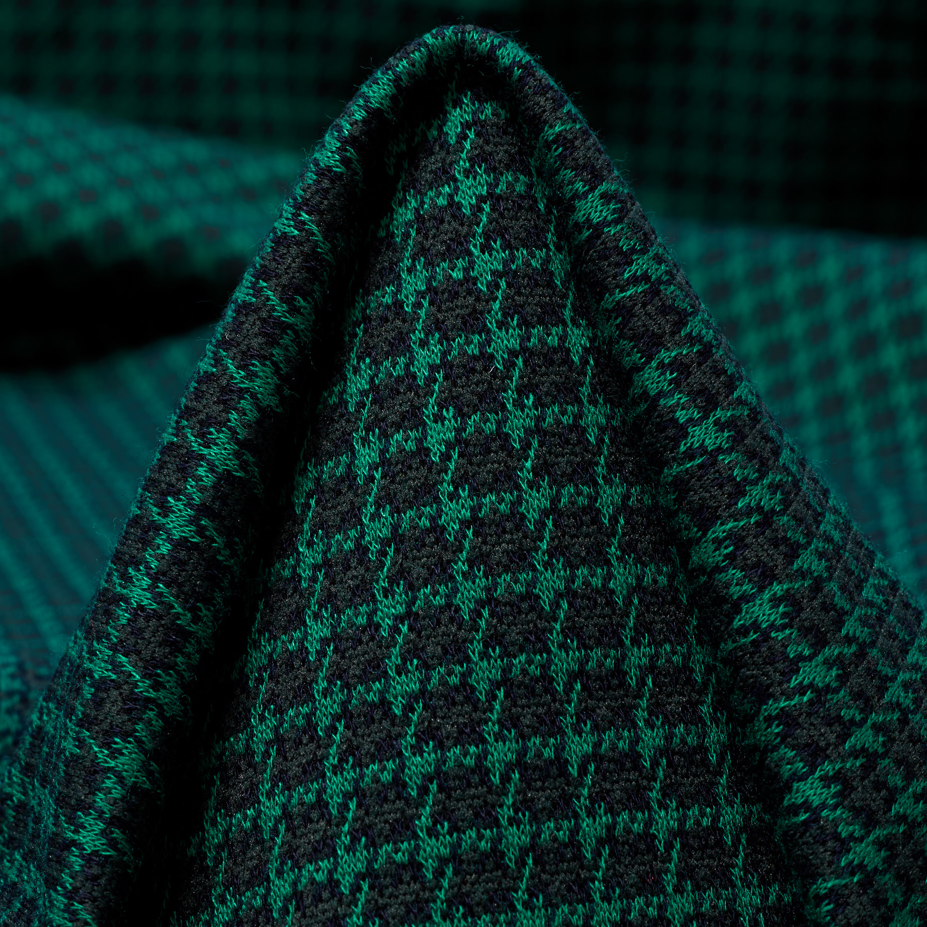 JERSEY, JACQUARD, VISCOSE, EMERALD&VOLCANIC ASH (F000043960)