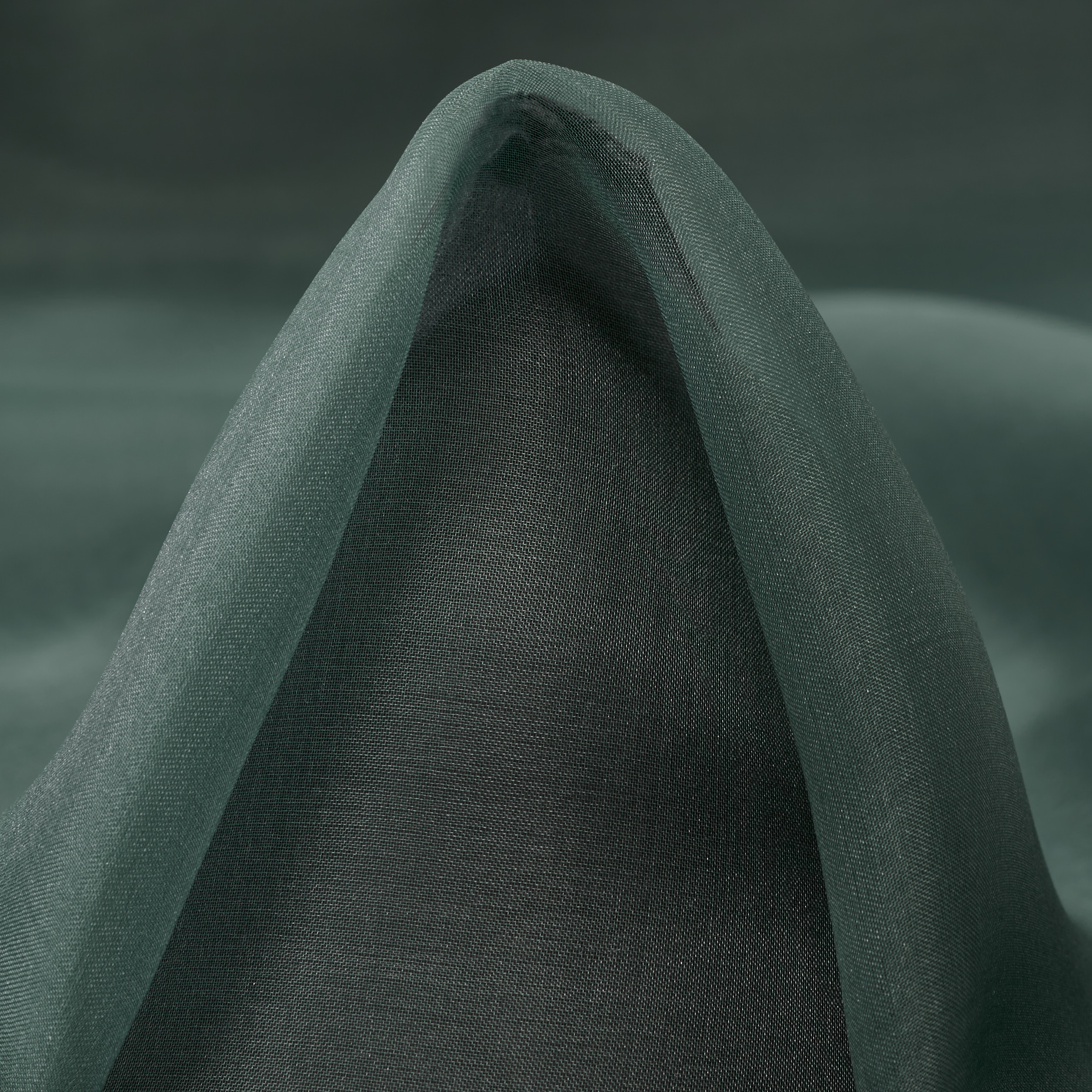 ORGANZA, SILK, SHIMMERING, MILKY GREEN (F000049161)