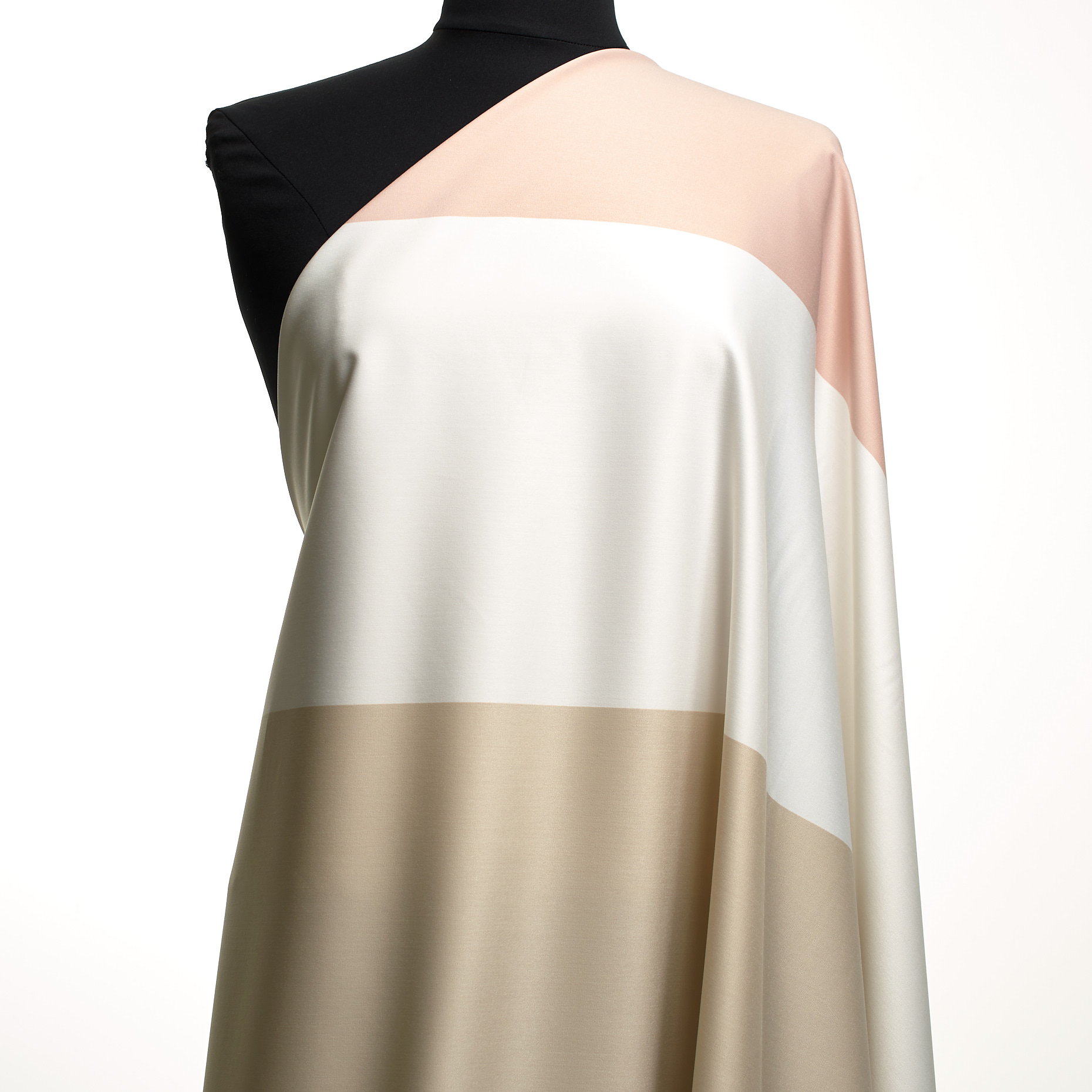 SATIN, VISCOSE BLEND, ELASTIC, VANILLA ICE&BROWN RICE (F000030730) - Mannequin