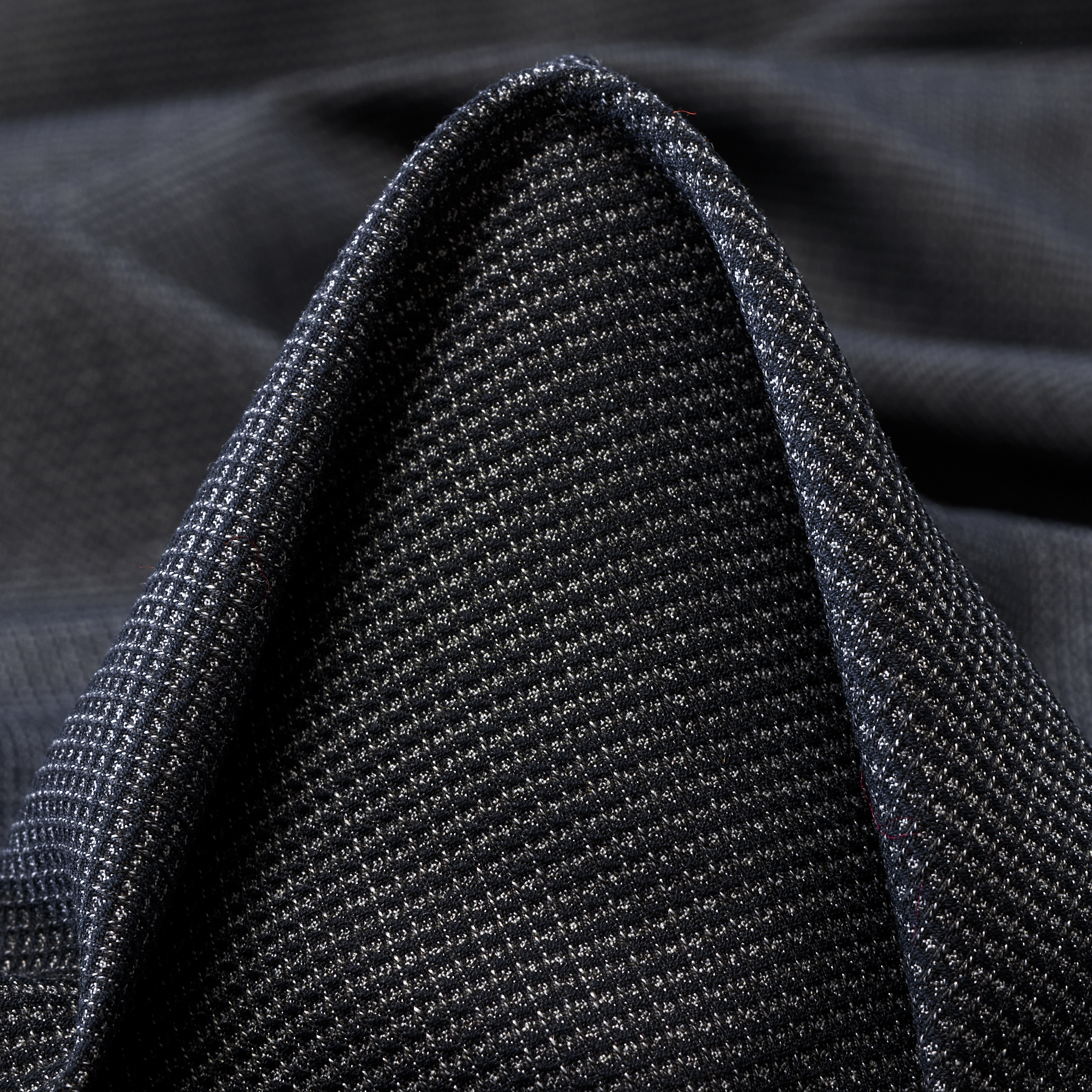 VISCOSE BLEND, MICRO DESIGN, ELASTIC, INDIA INK (F000035303)