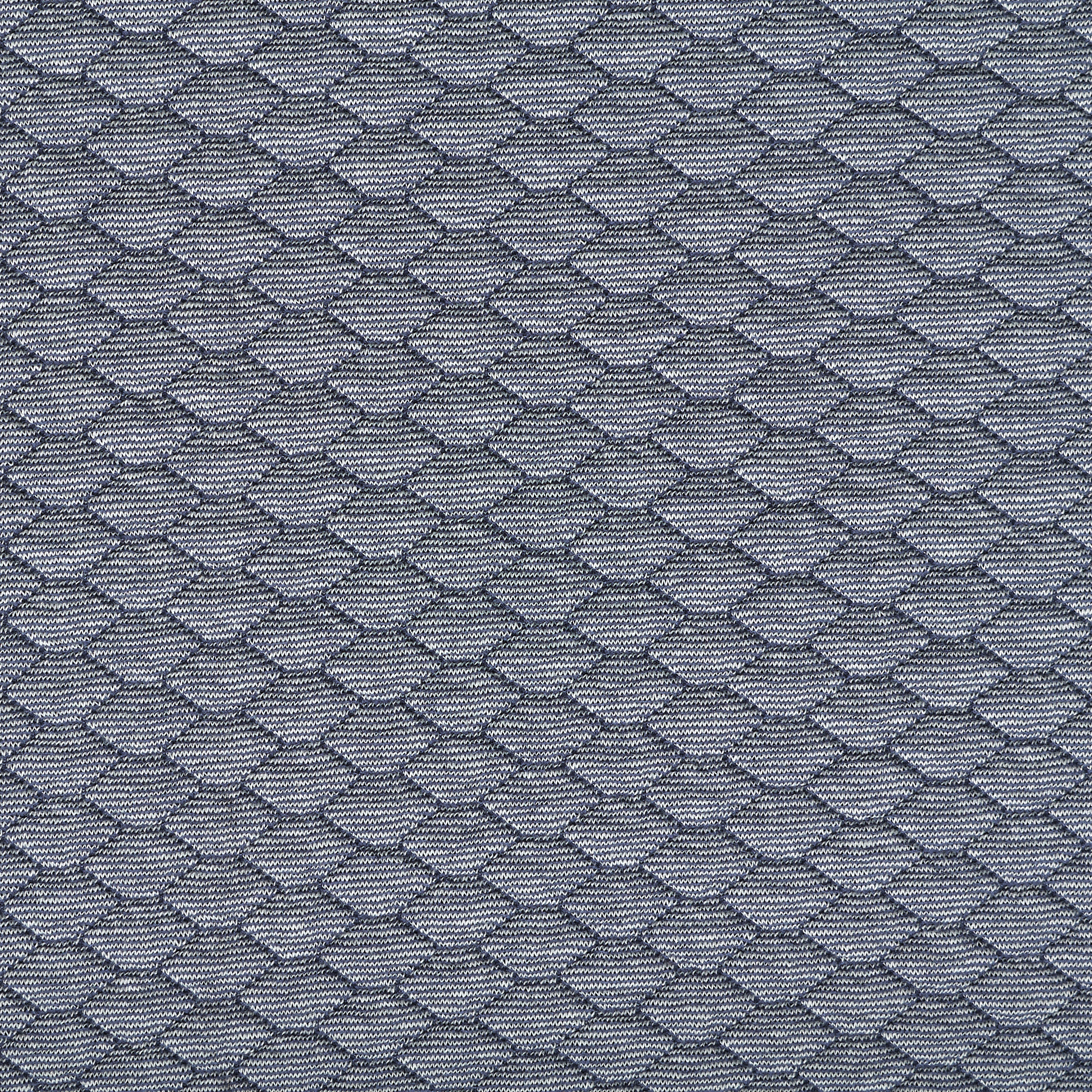 Jersey, Jacquard, Midnight Blue&Ivory (F000032245) - Trama