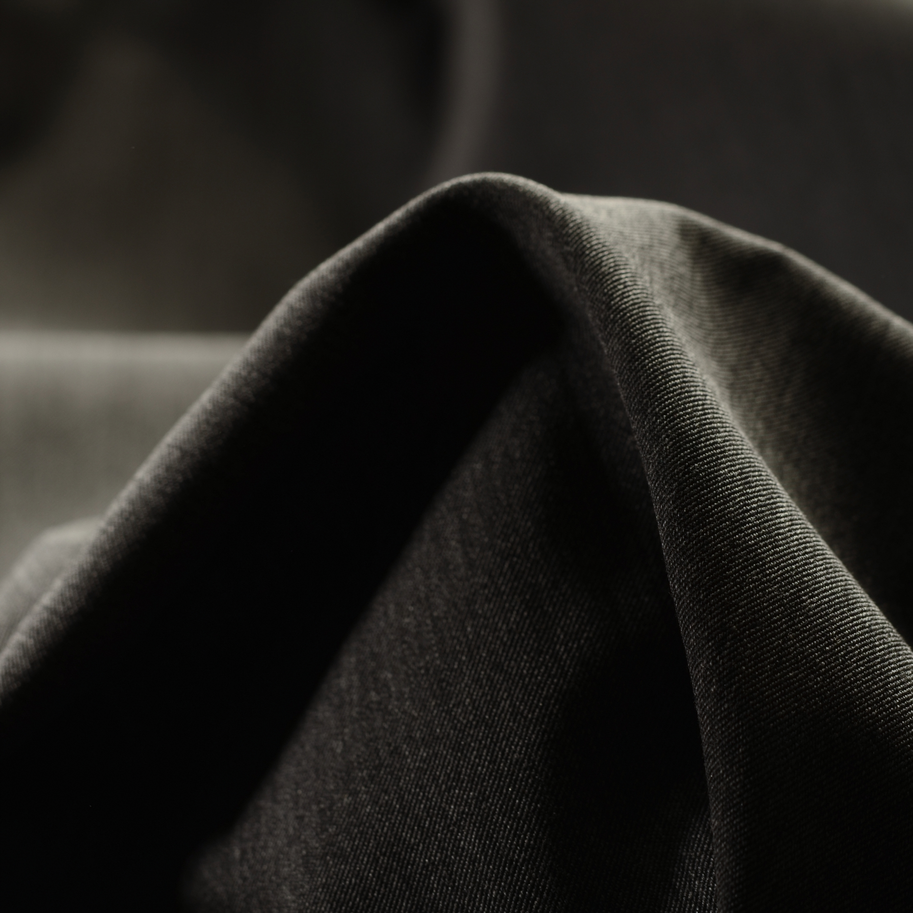 FINE WOOL, VISCOSE, MELANGE, EBONY (F000016819)