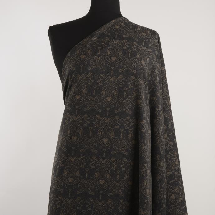 VISCOSE BLEND, PRINTED, PRINTED, LIGHT TAUPE&ANTHRACITE (AQ000010) - Mannequin