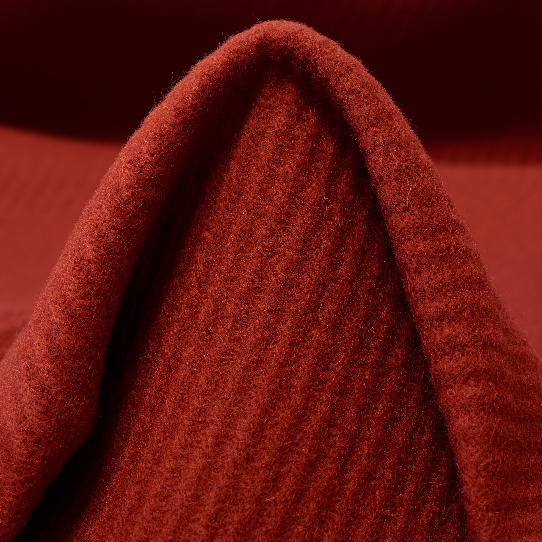 TWILL, BOILED WOOL, MARSALA (F000045979)