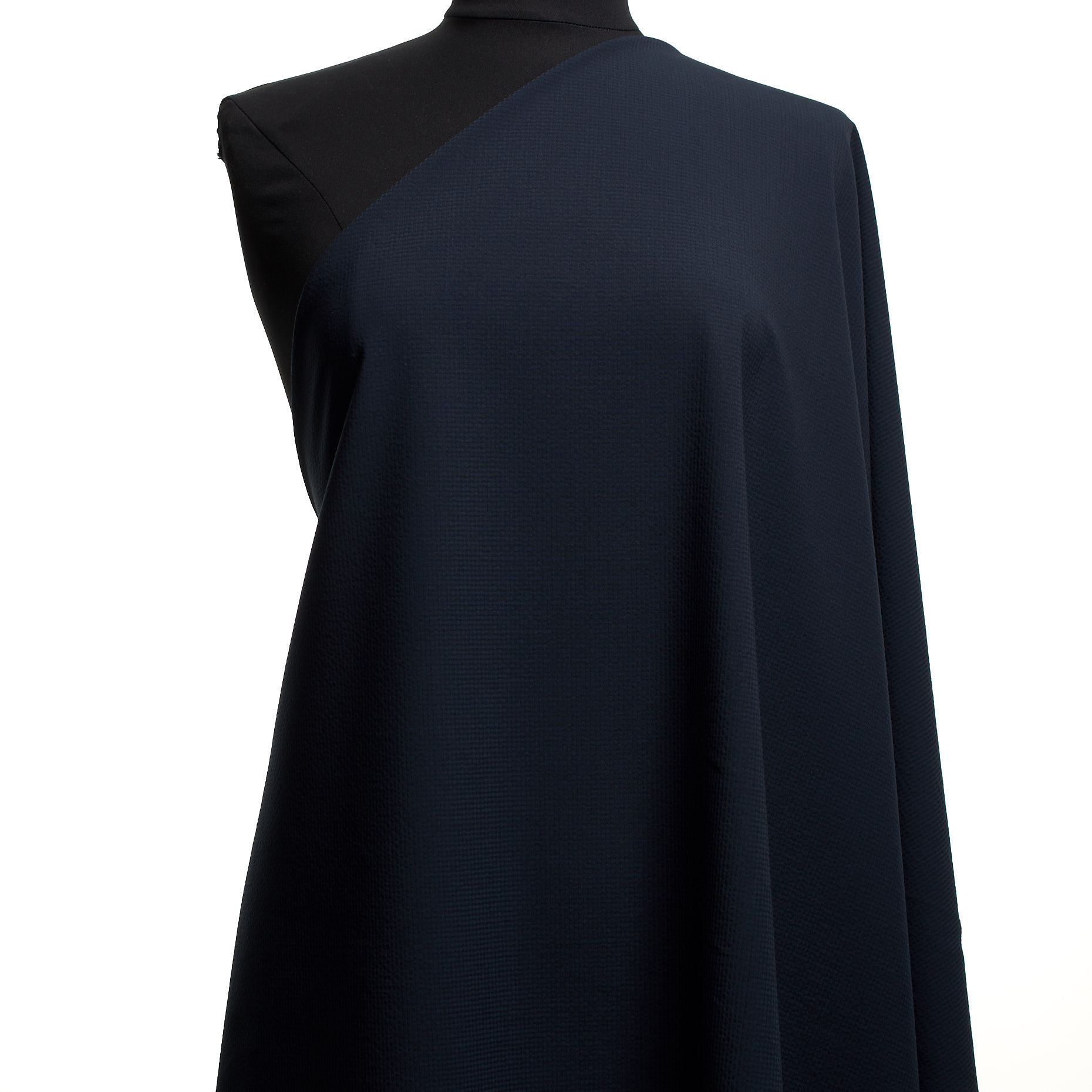 SEERSUCKER, WOOL BLEND, ELASTIC, PARISIAN NIGHT (F000045125) - Mannequin