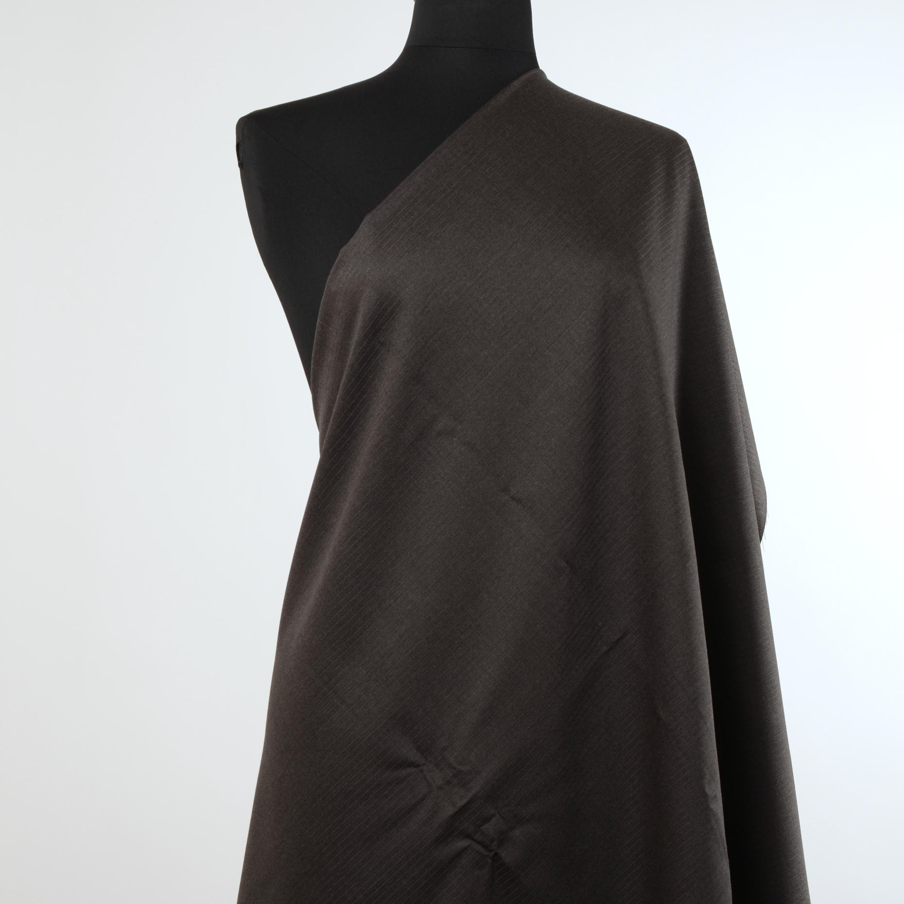 COOL WOOL, STRIPES, MELANGE, BLACK COFFEE (F000013937) - Mannequin