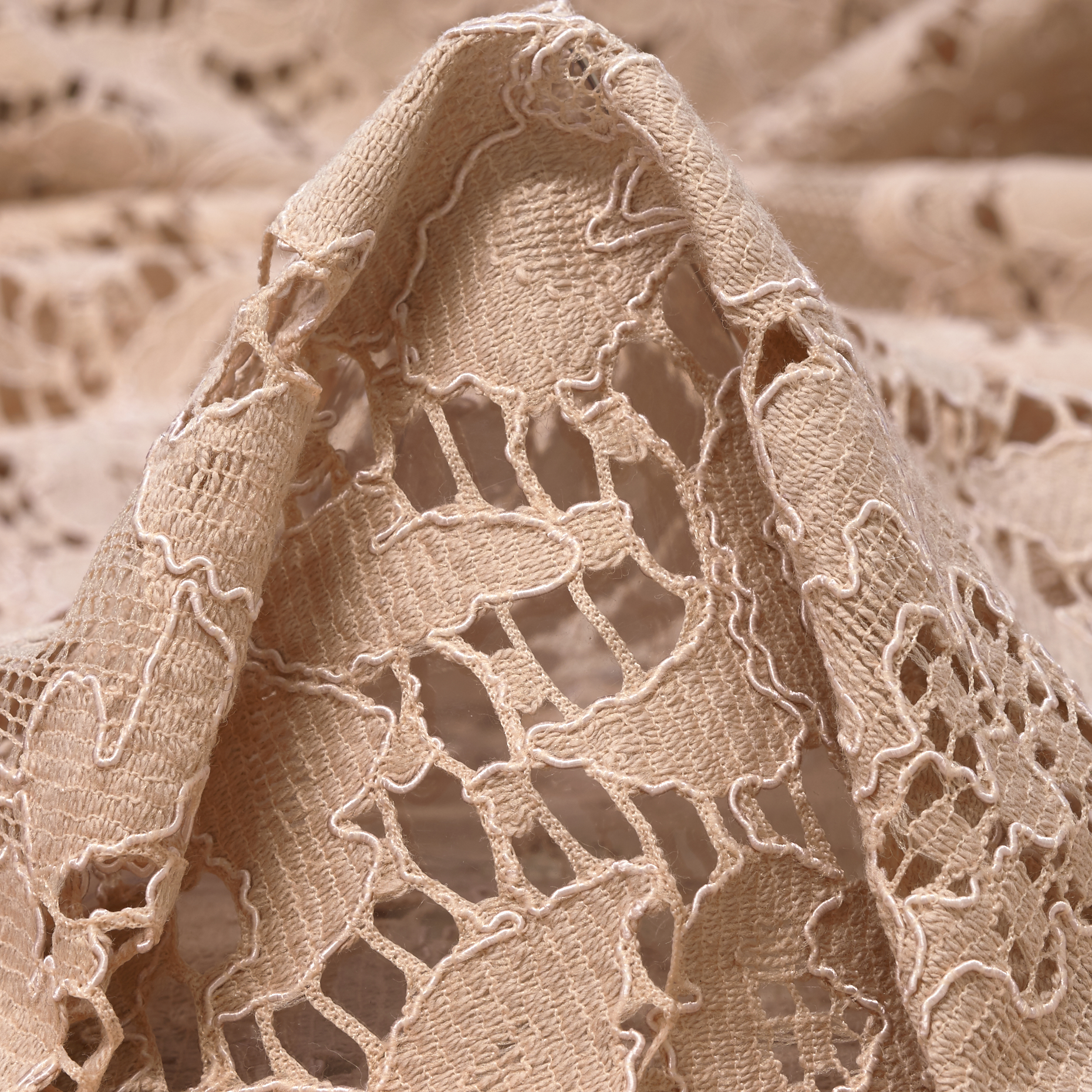 LACE, COTTON, VISCOSE BLEND, ROSE DUST (F000033815)