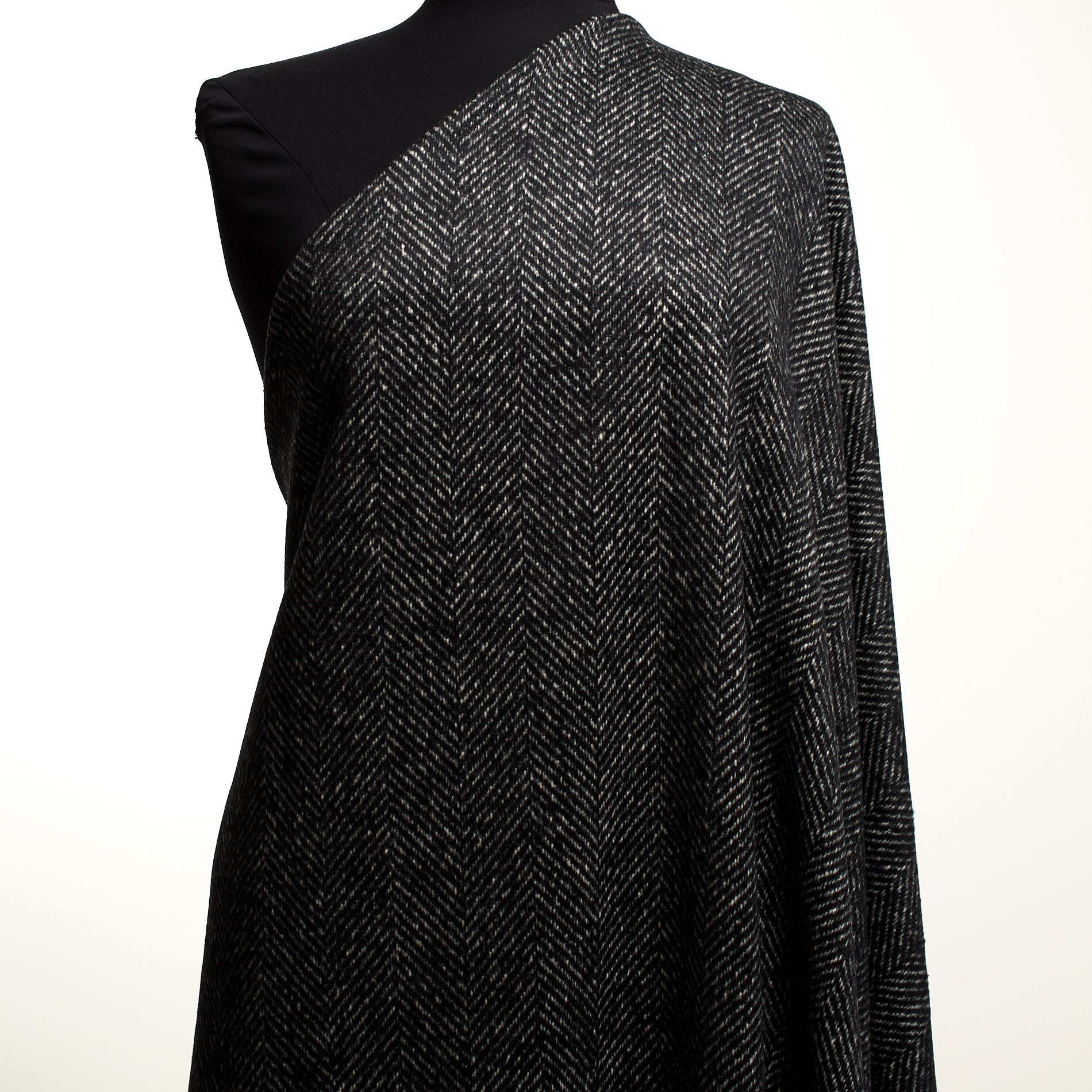 Lana Virgen, Espiguilla, Vaporous Gray&Raven Black (F000036247) - Maniquí