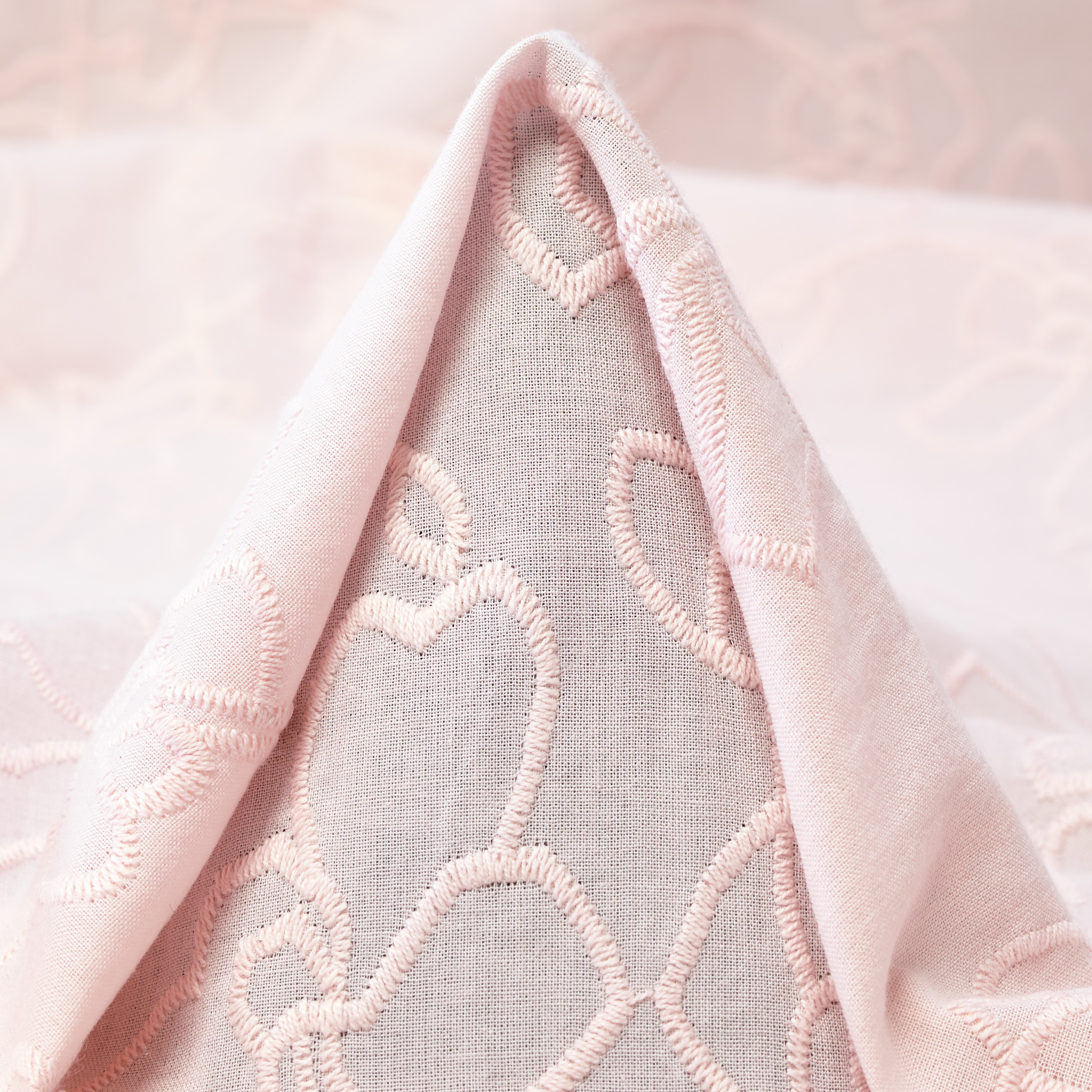 POPLIN, COTTON, EMBROIDERED, CALCITE (F000049509)