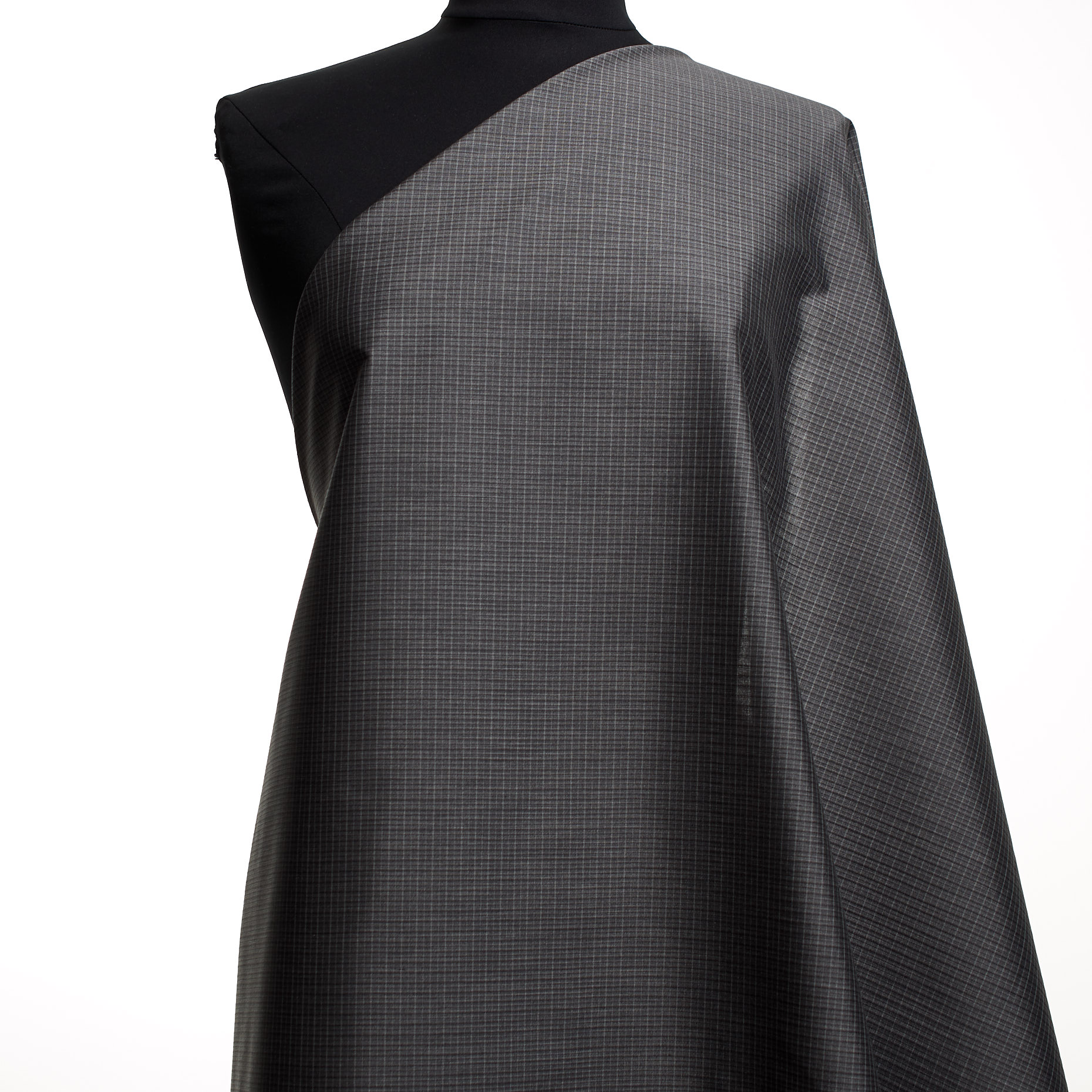 LIGHT COTTON, MICRO DESIGN, SILK, STEEL GRAY (F0001044) - Mannequin