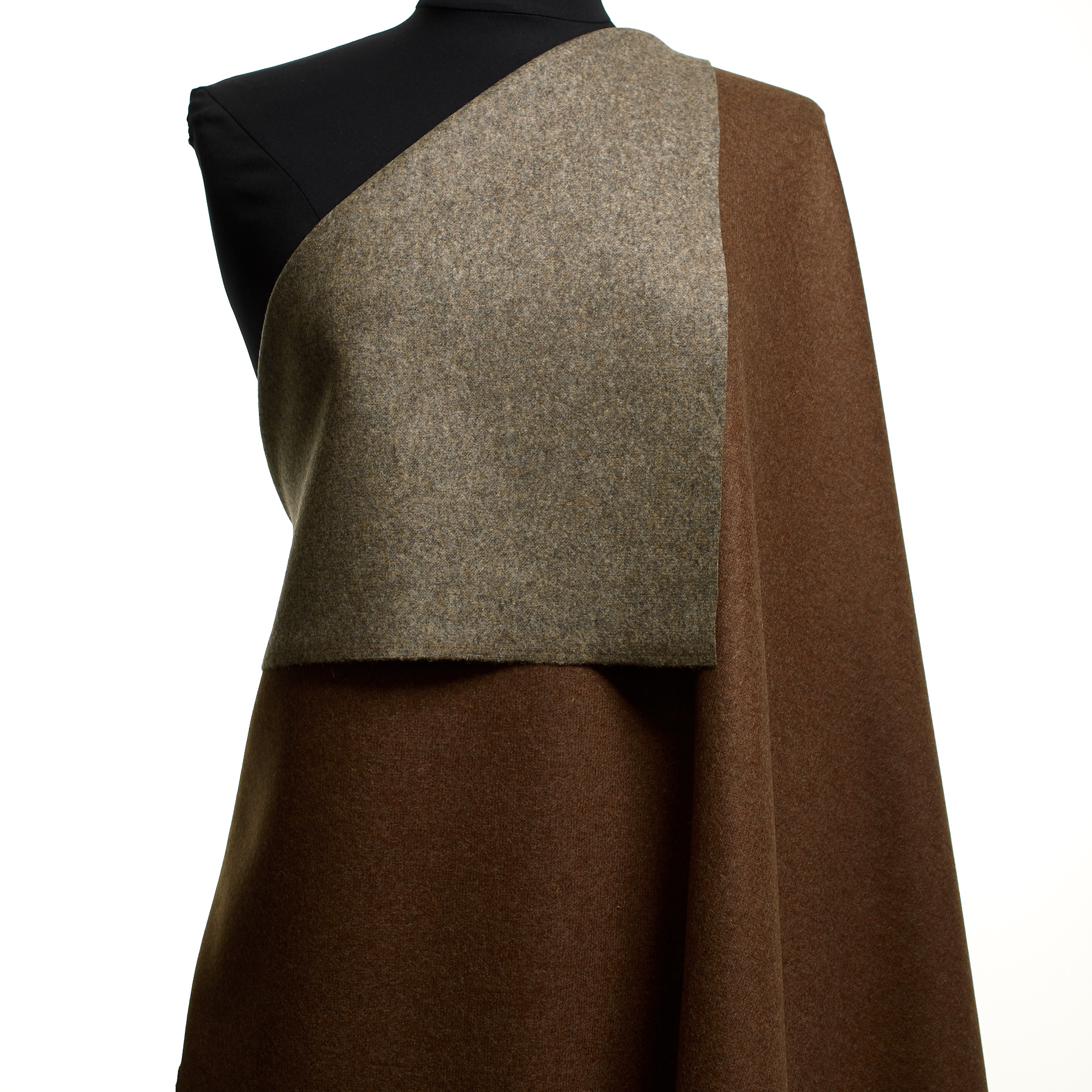 Double, Jersey, Lana Cotta, Pecan Pie&Opal Gray (F000047922) - Manichino