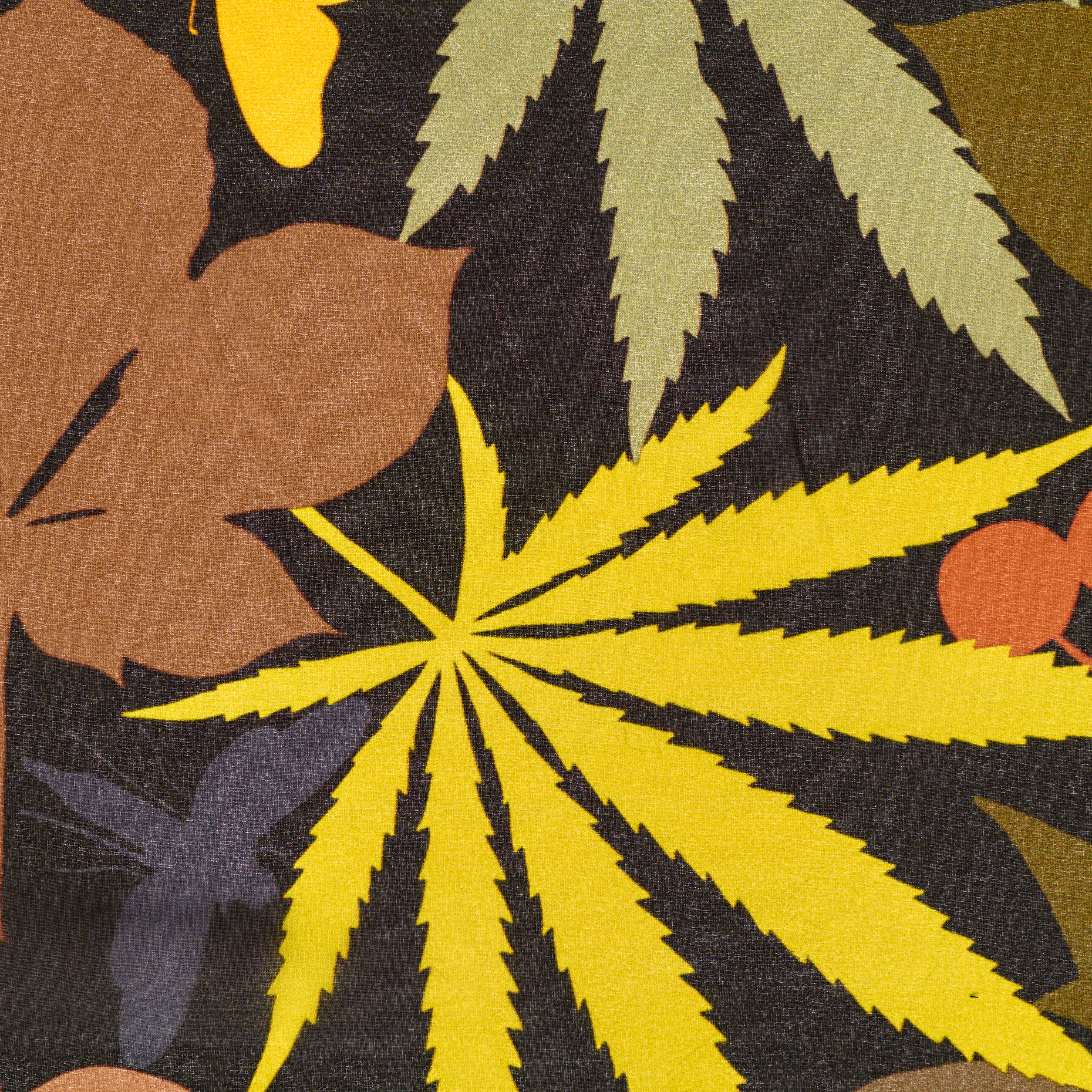 Chiffon, Floreal, Silver Birch (F000031972) - Tissage