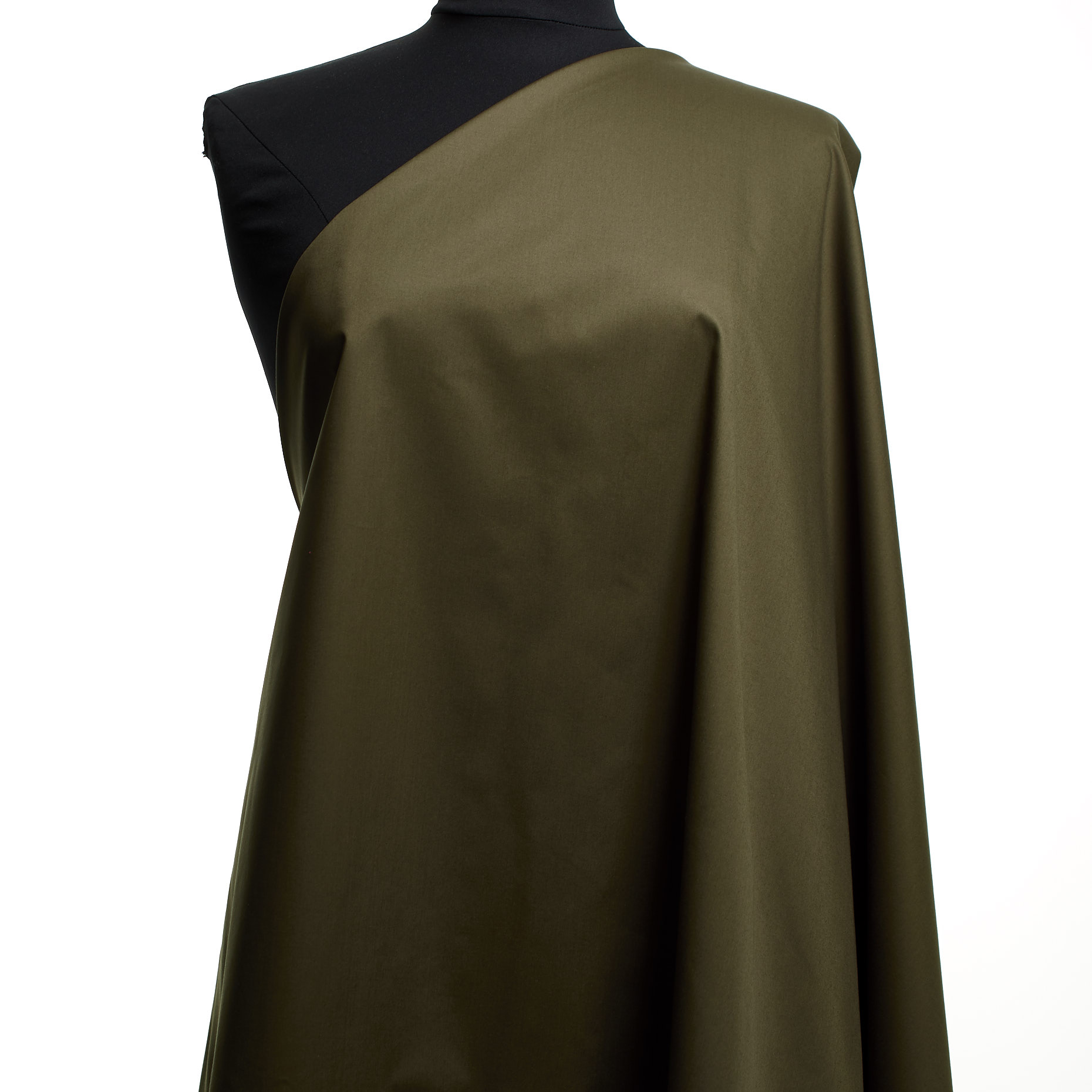 Popeline, Baumwolle, Elastik, Covert Green (F000046222) - Schaufensterpuppe