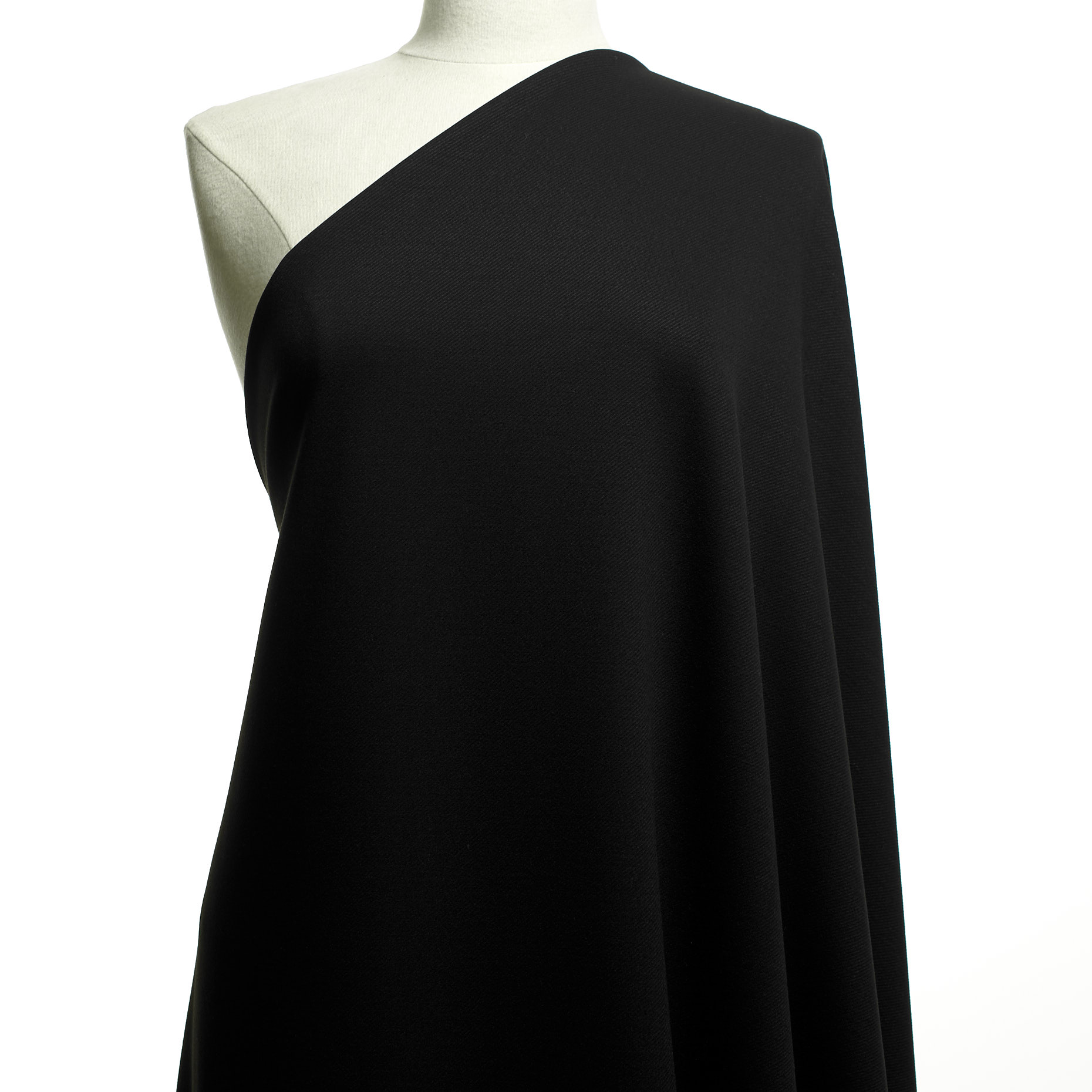 Jersey, Viscosa, Stretch, Raven Black (F000040367) - Manichino
