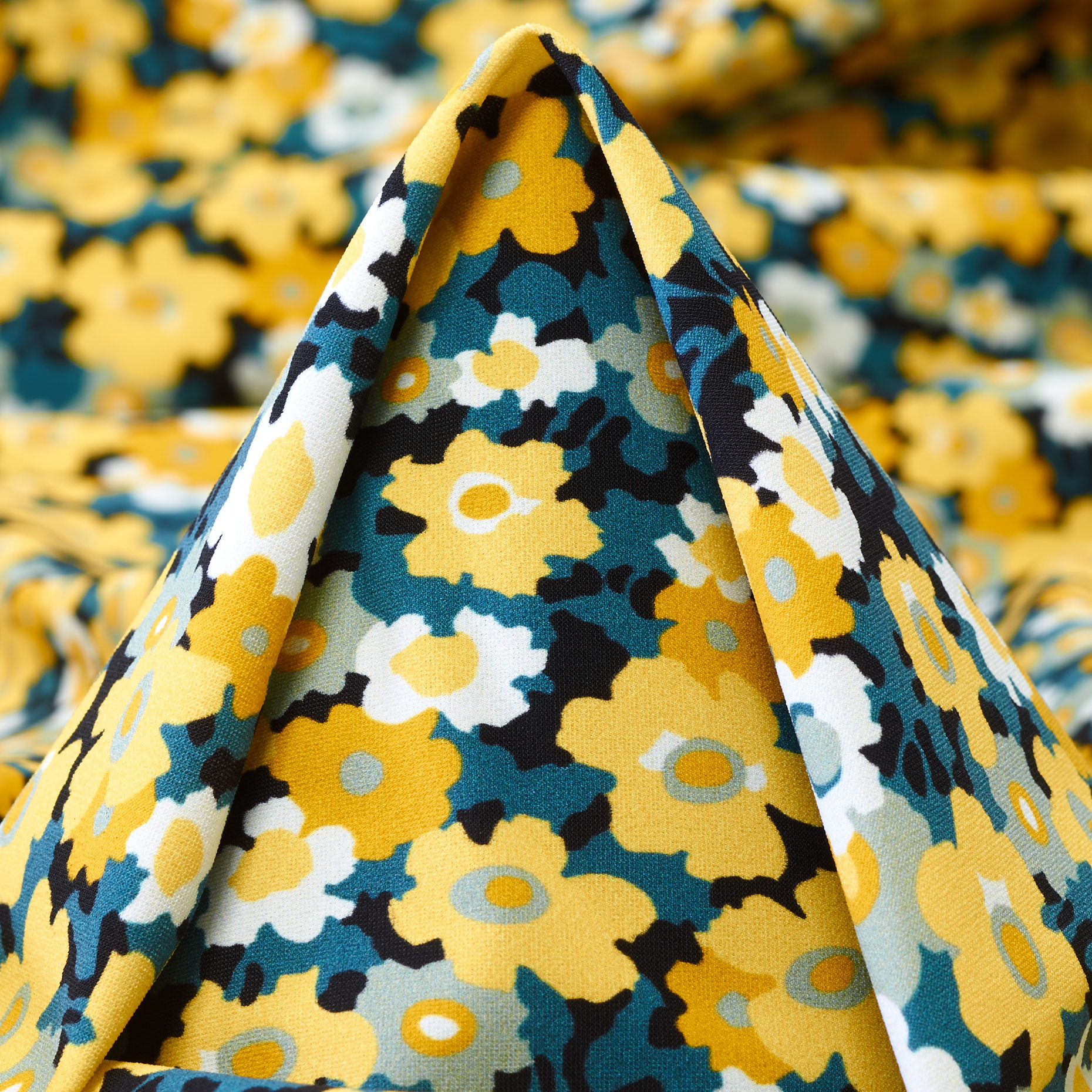 Techno Jersey, Floreal, Alta Elasticidad, Color mix (F000041401)