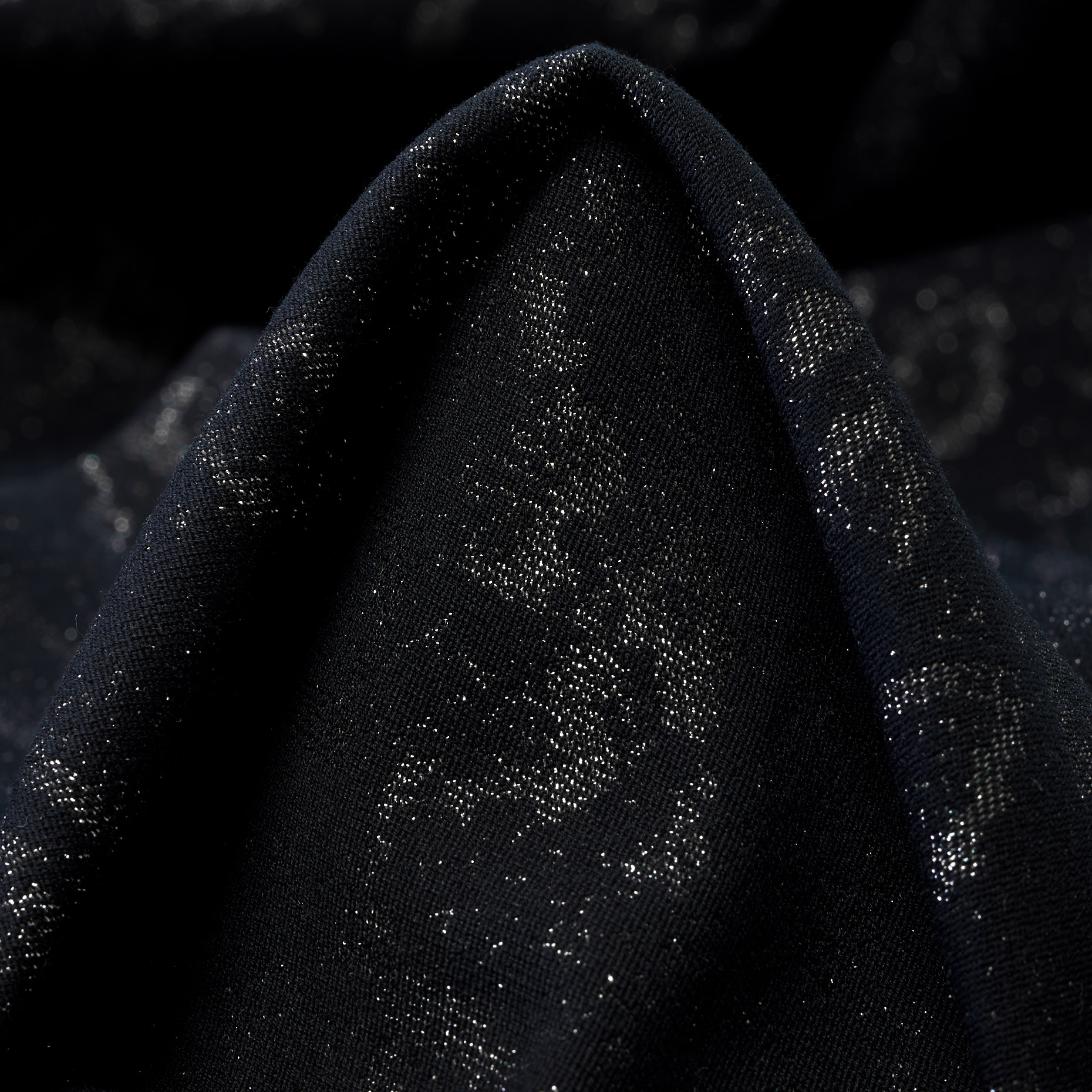 JACQUARD, COTTON ELASTIC, GUNMETAL&RAVEN BLACK (F000041377)