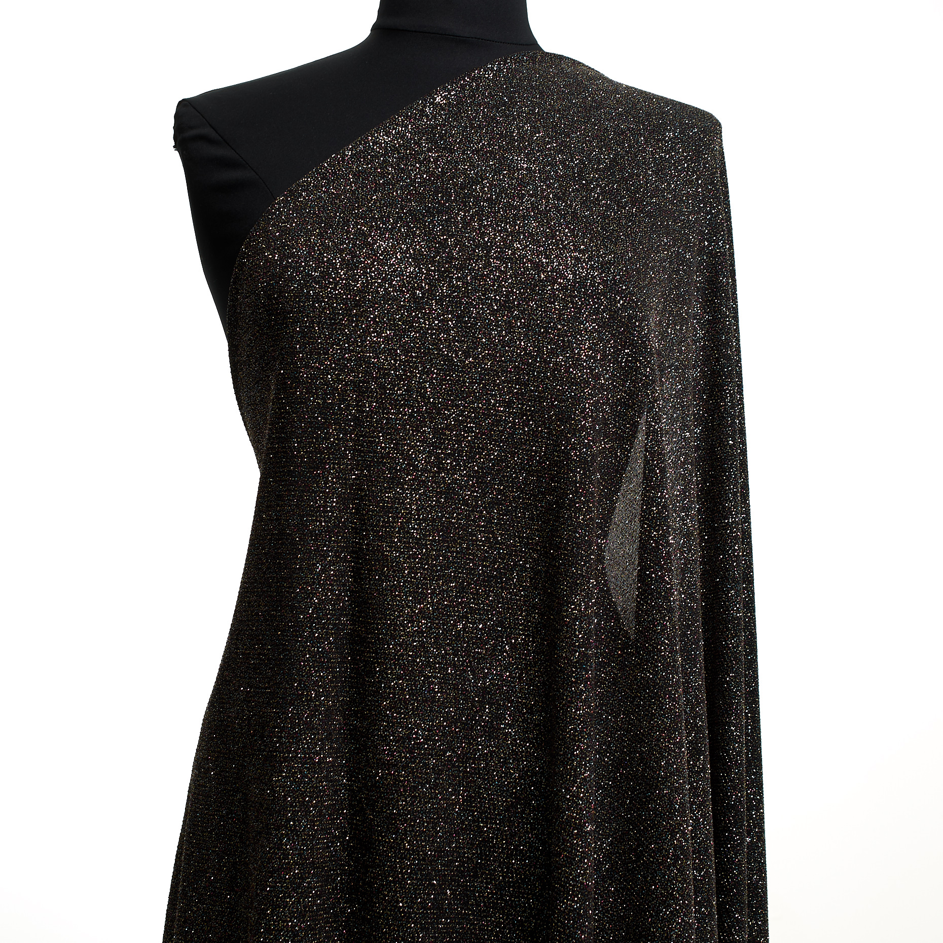 JERSEY, METALLIC, SHIMMERING, RAVEN BLACK&FUCHSIA PINK (F000045479) - Mannequin