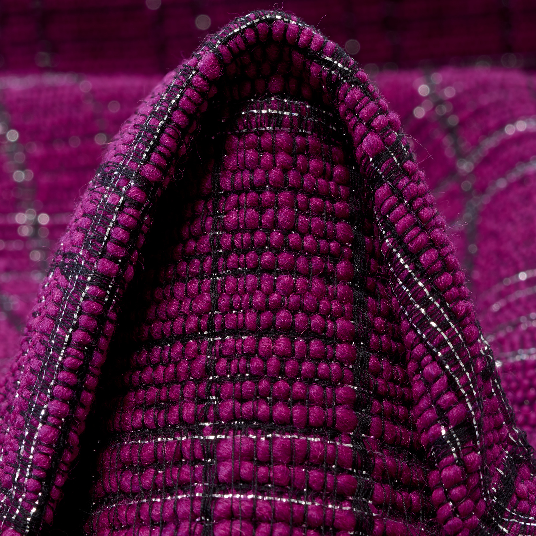 CHANEL, COTTON BLEND, LUREX, MAGENTA HAZE&SILVER (F000049048)