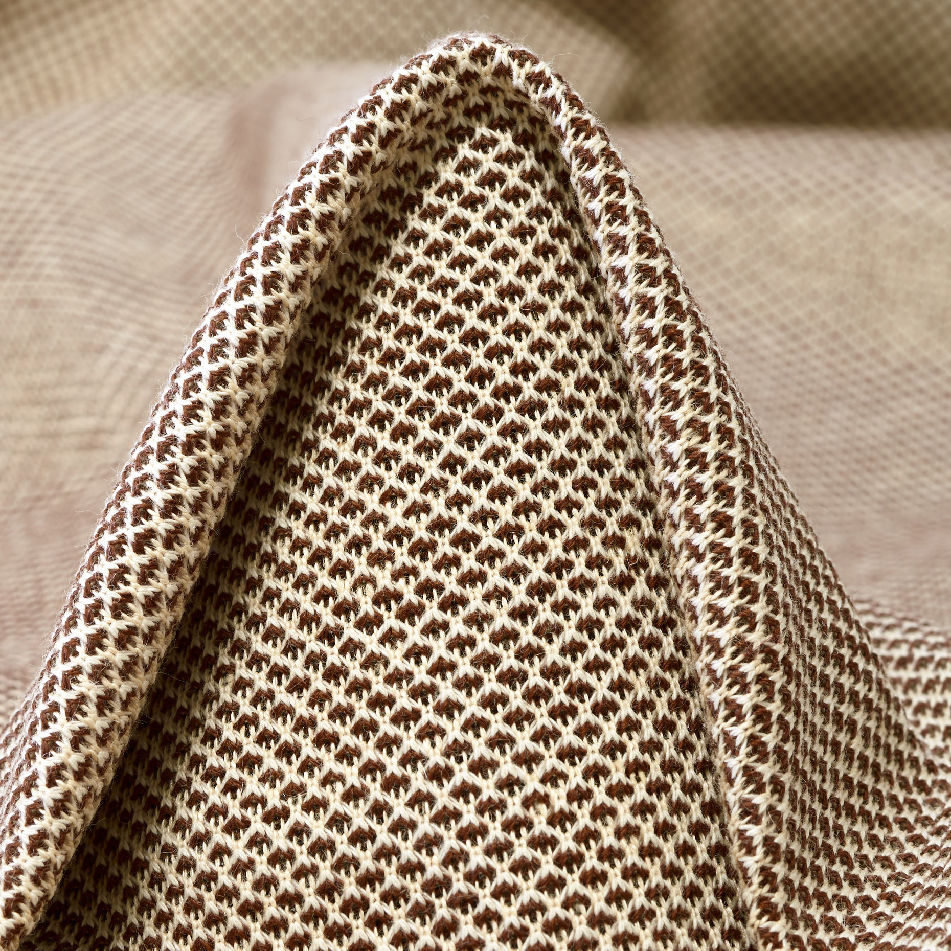 JERSEY, COTTON, LINEN, TOFFEE&BONE WHITE (F000044695)