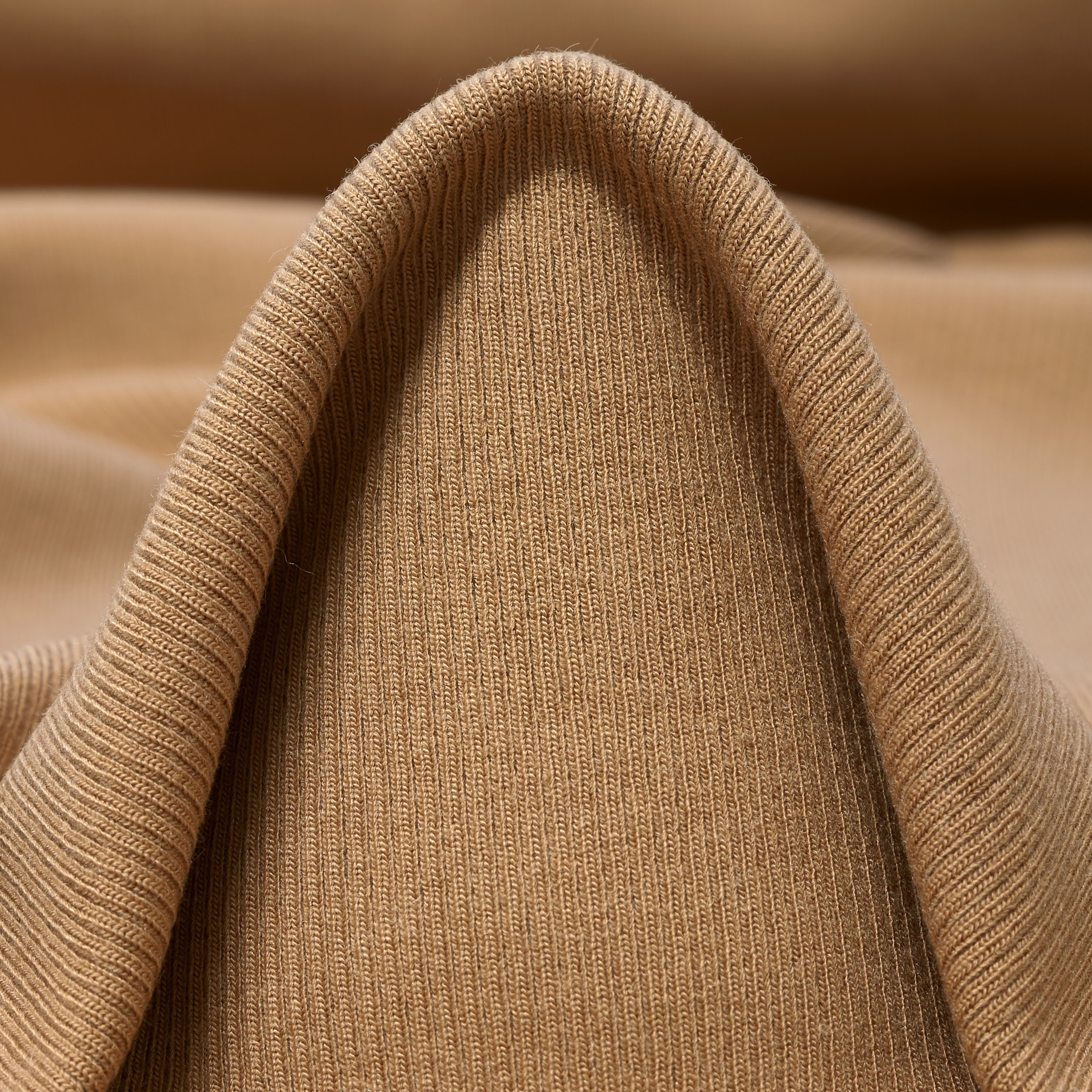 Prążkowany jersey, Modal, Mieszanka wełny, Iced Coffee (F000044003)