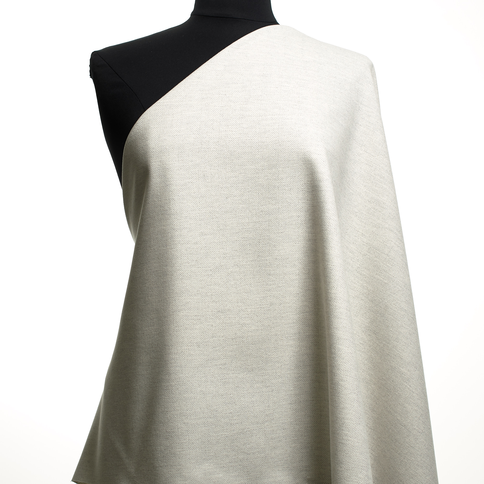 Fischgrat, Baumwolle, Melange, White Onyx (F000047750) - Schaufensterpuppe